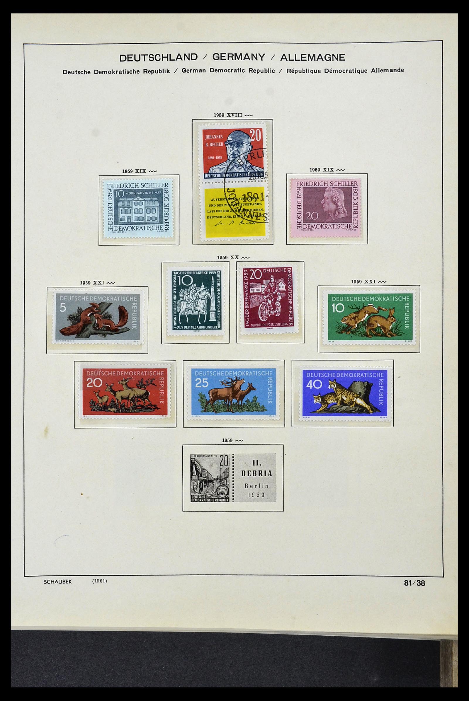 34491 056 - Postzegelverzameling 34491 DDR 1945-1980.