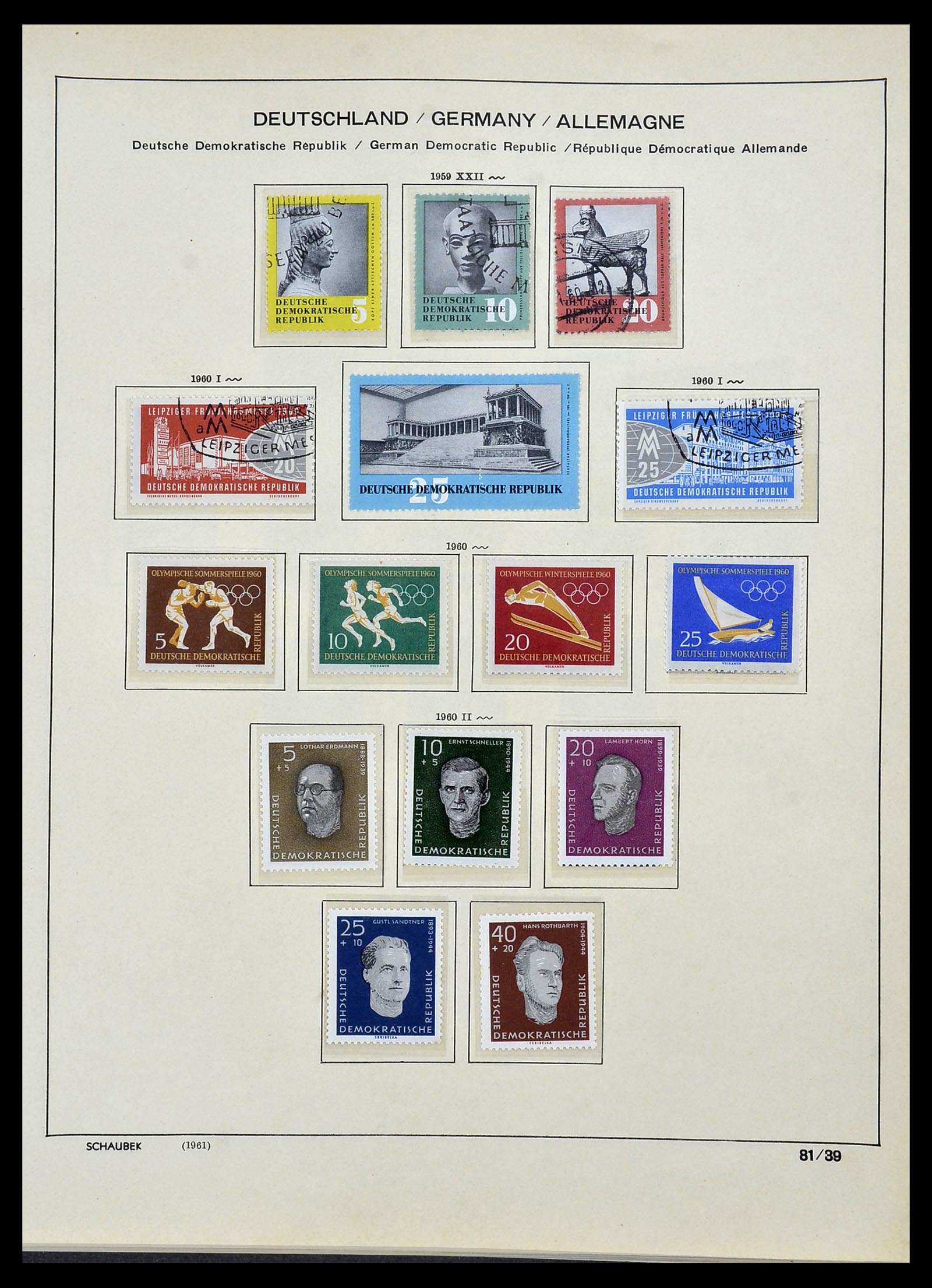 34491 058 - Stamp Collection 34491 GDR 1945-1980.