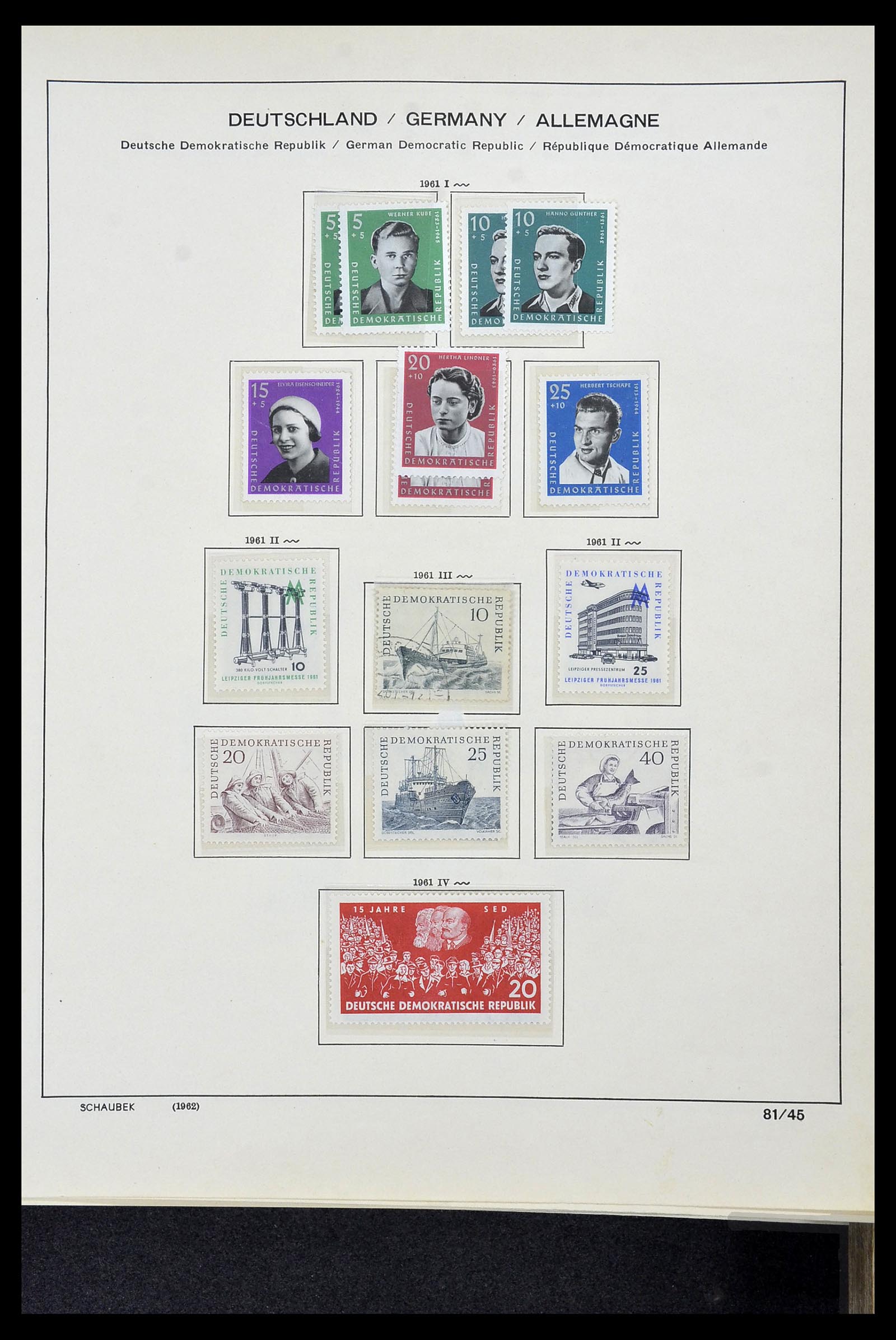 34491 065 - Stamp Collection 34491 GDR 1945-1980.