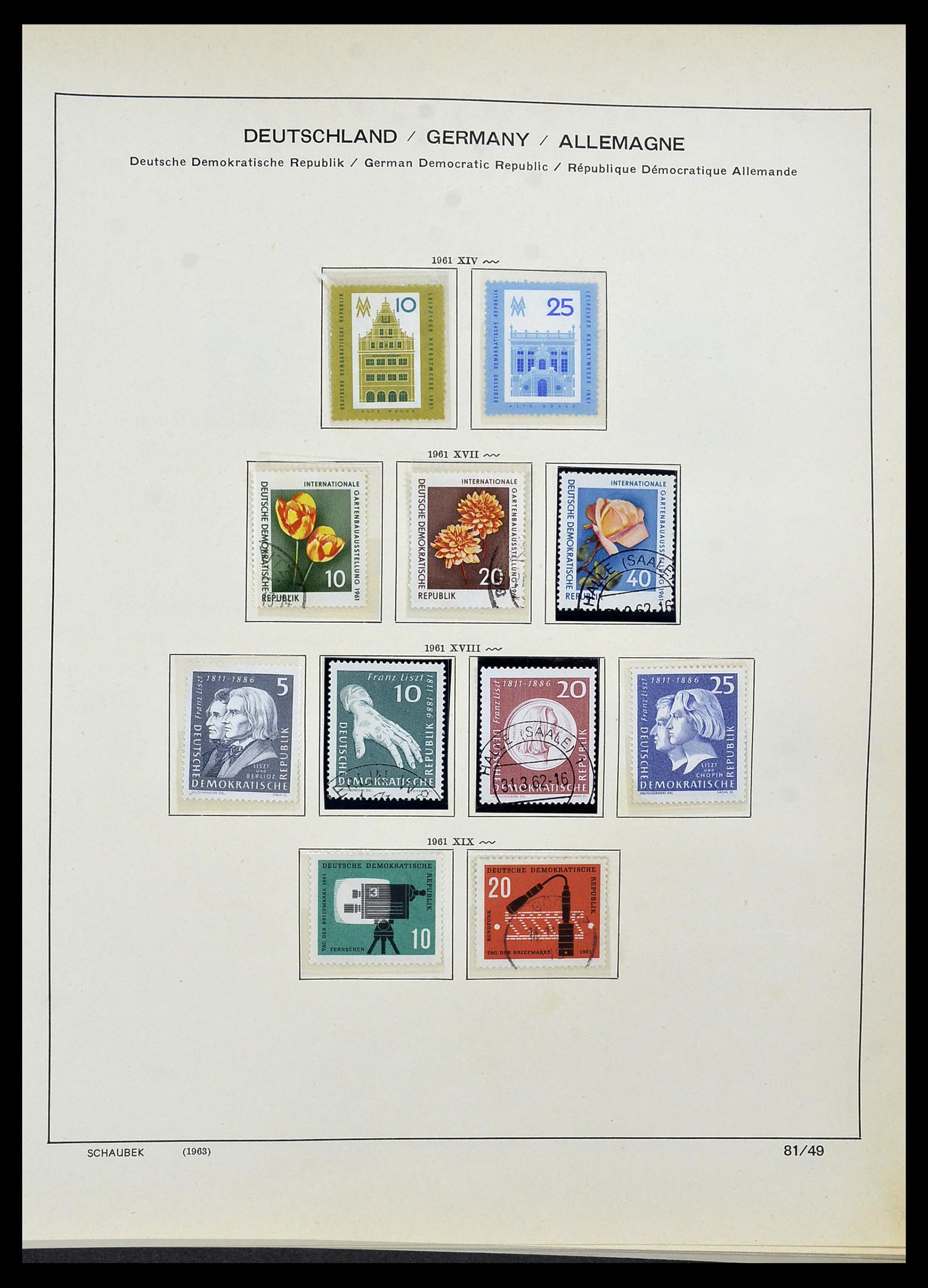 34491 070 - Stamp Collection 34491 GDR 1945-1980.