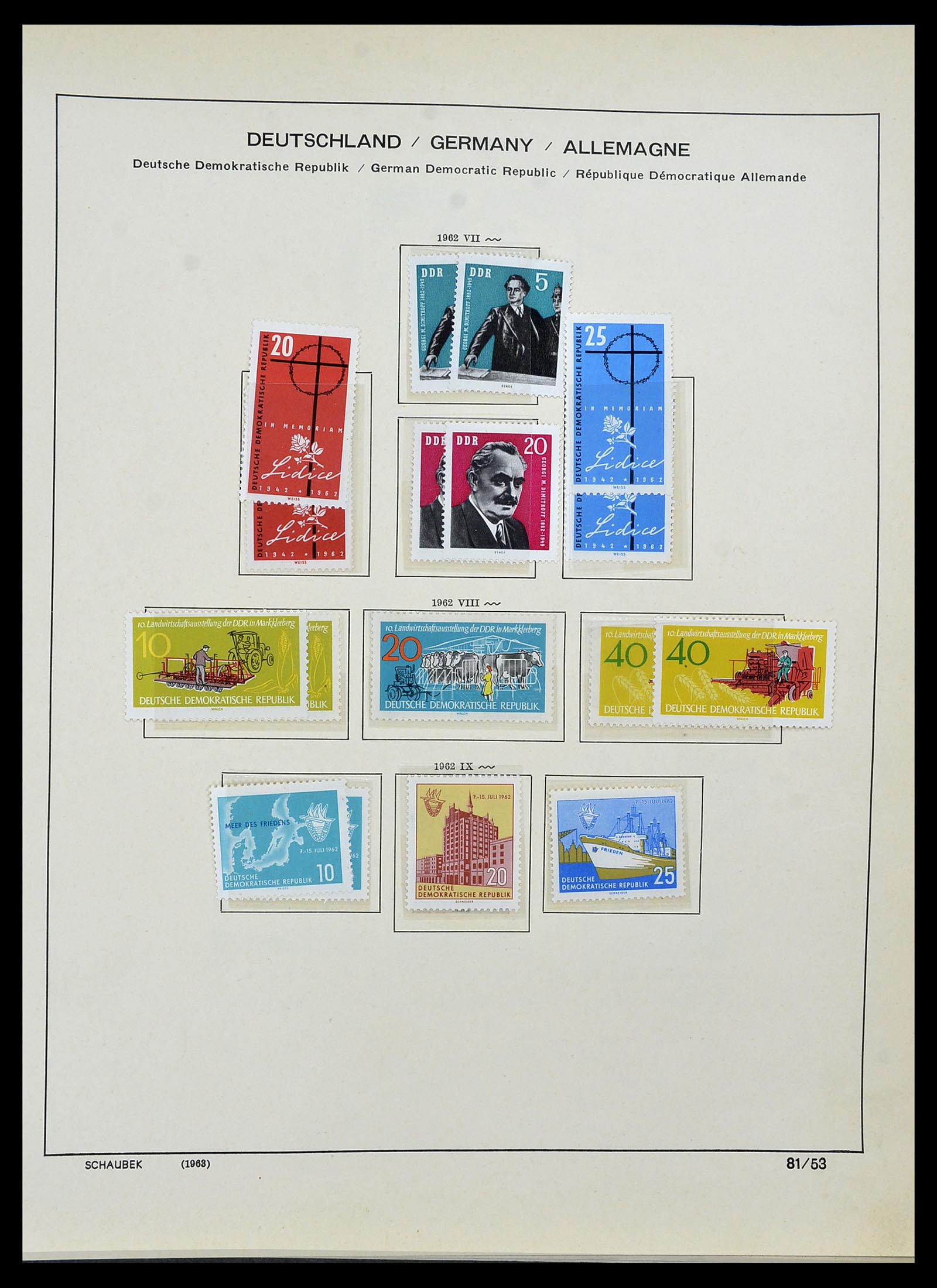 34491 074 - Stamp Collection 34491 GDR 1945-1980.
