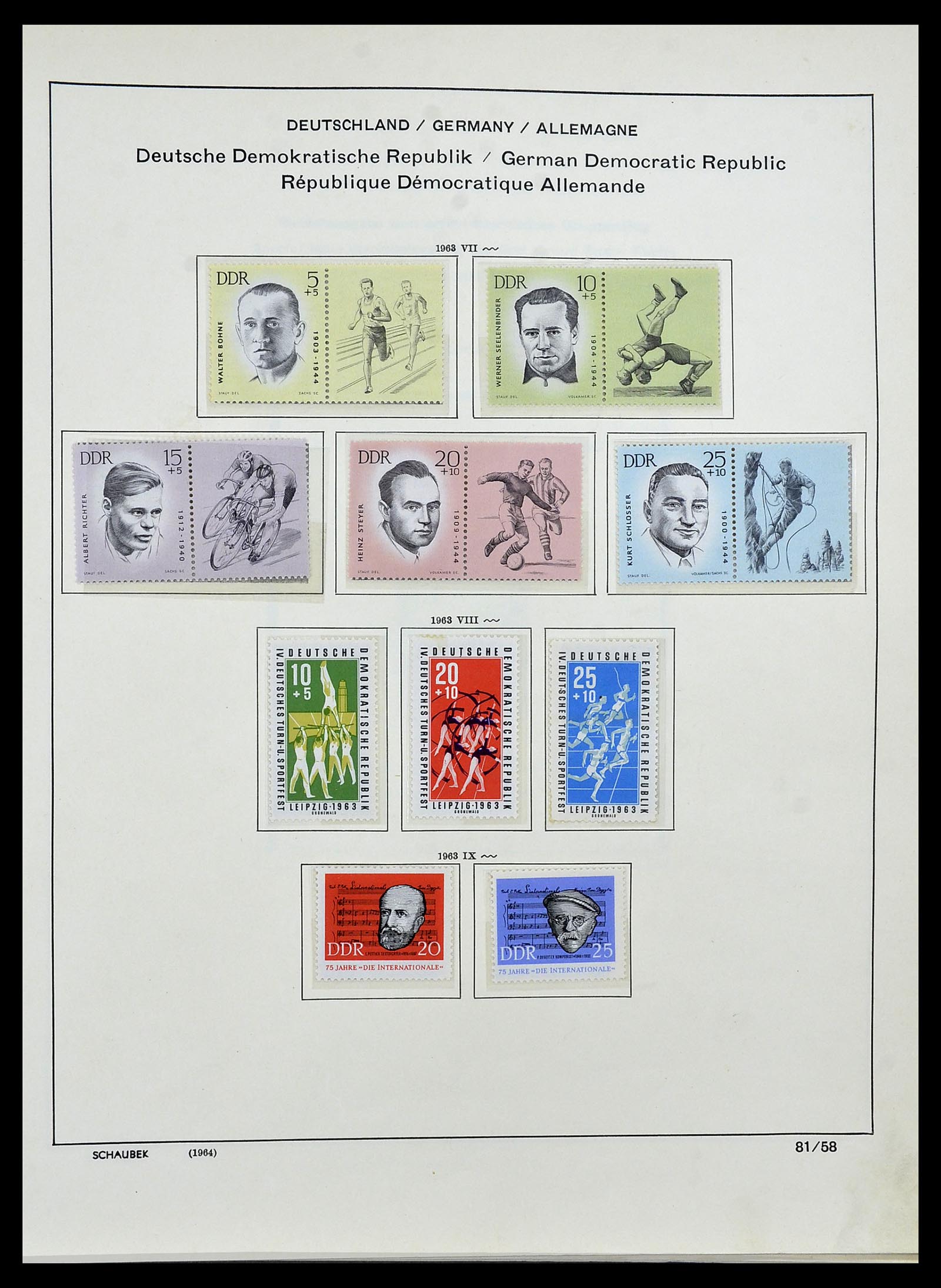 34491 080 - Stamp Collection 34491 GDR 1945-1980.