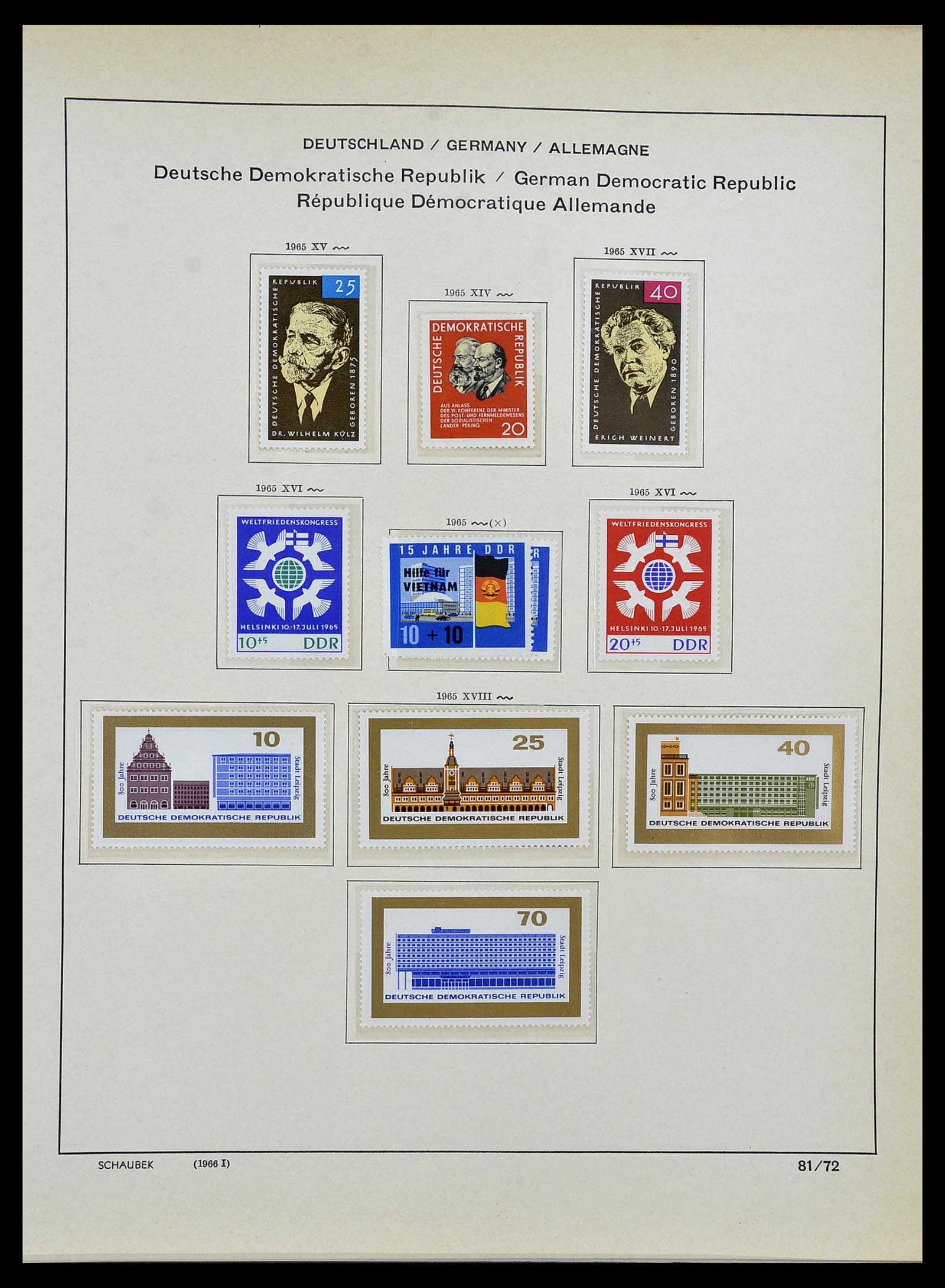 34491 098 - Stamp Collection 34491 GDR 1945-1980.