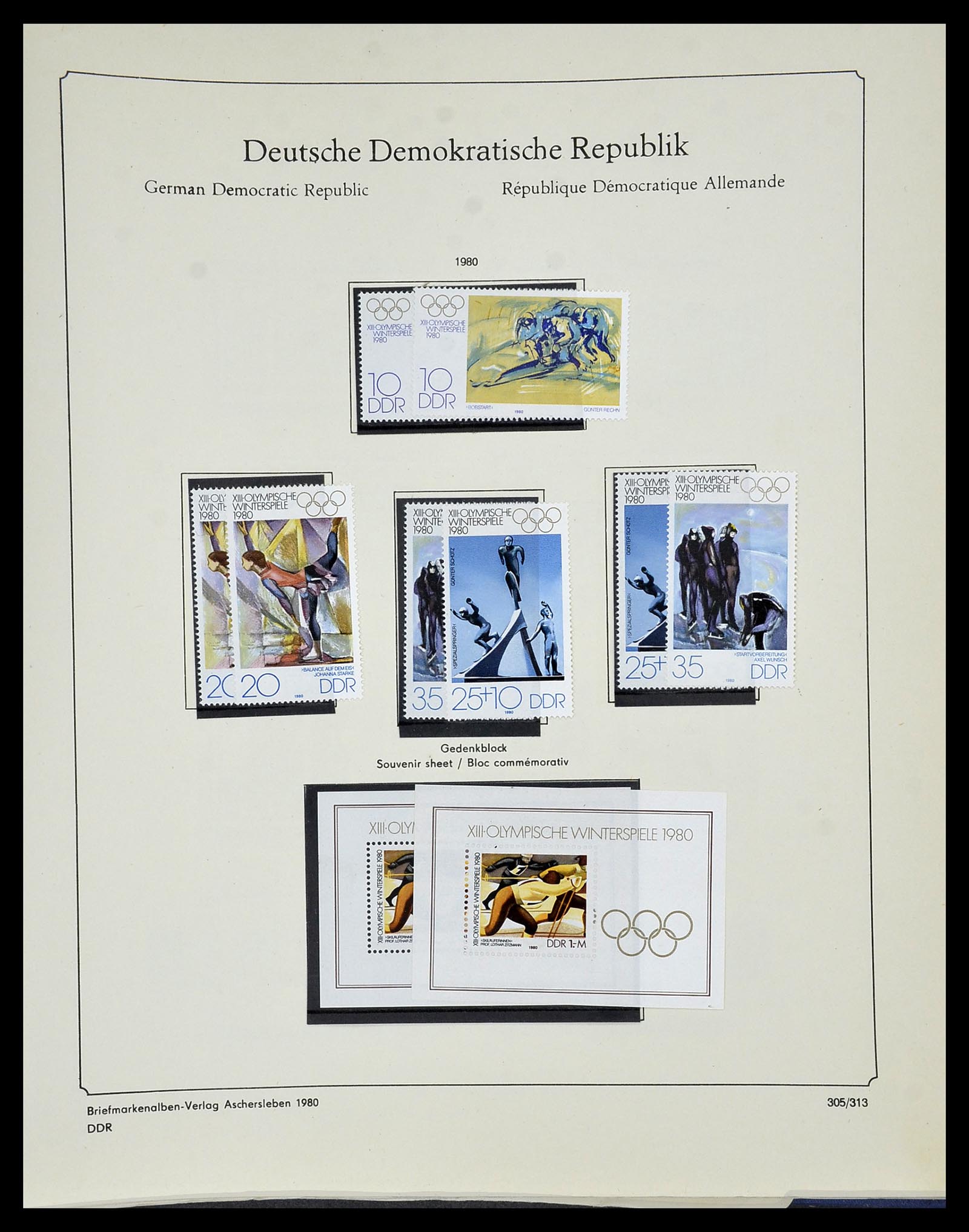 34491 287 - Postzegelverzameling 34491 DDR 1945-1980.