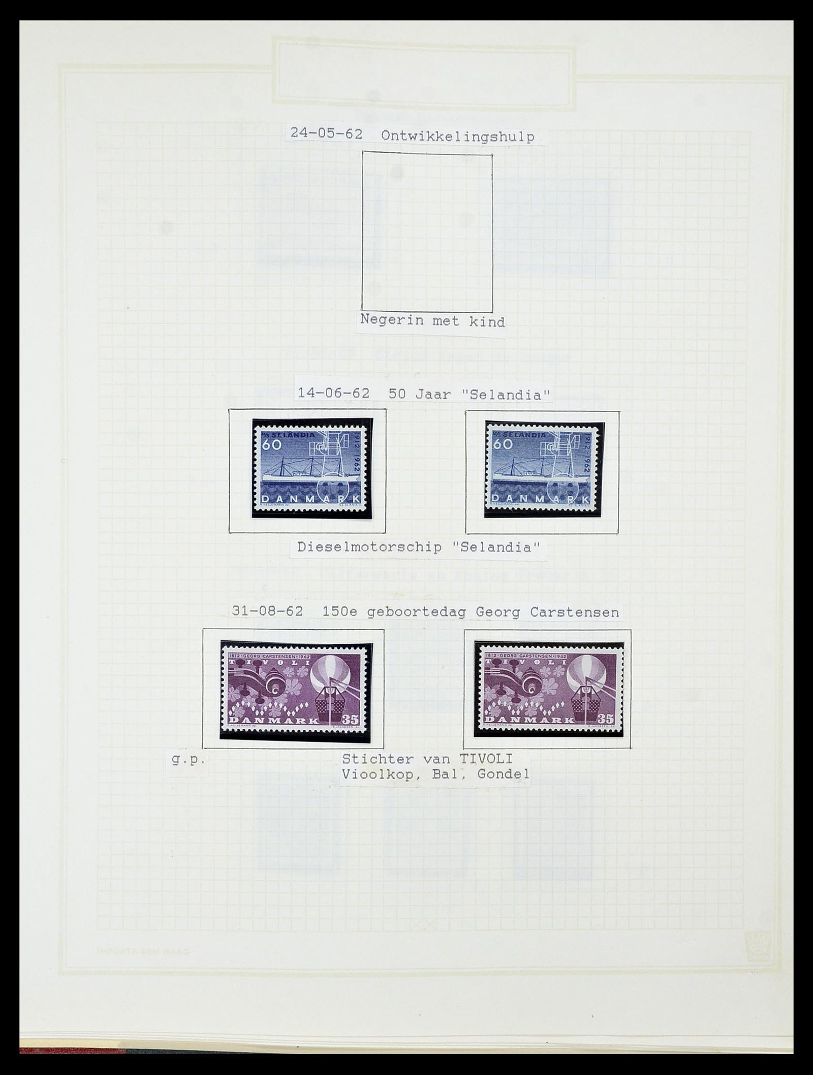 34492 061 - Stamp Collection 34492 Denmark 1851-1975.