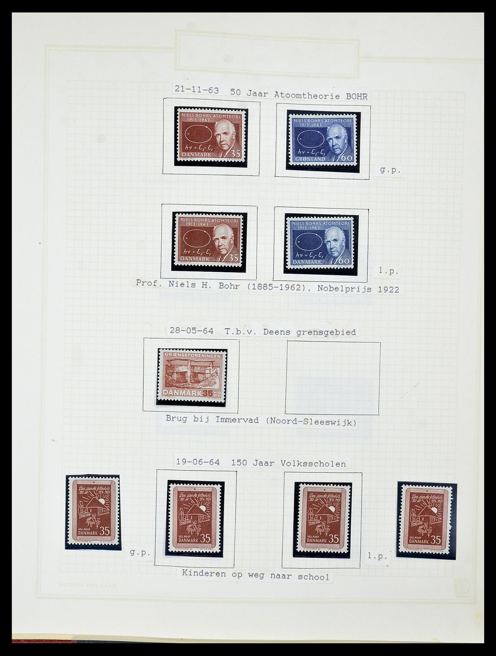 34492 064 - Stamp Collection 34492 Denmark 1851-1975.