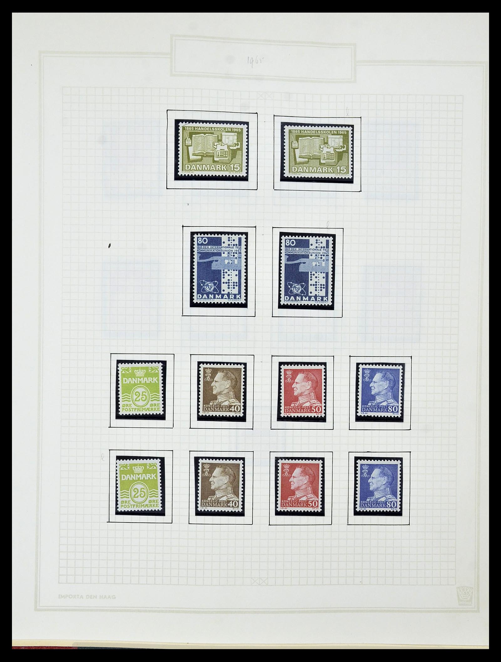 34492 066 - Stamp Collection 34492 Denmark 1851-1975.