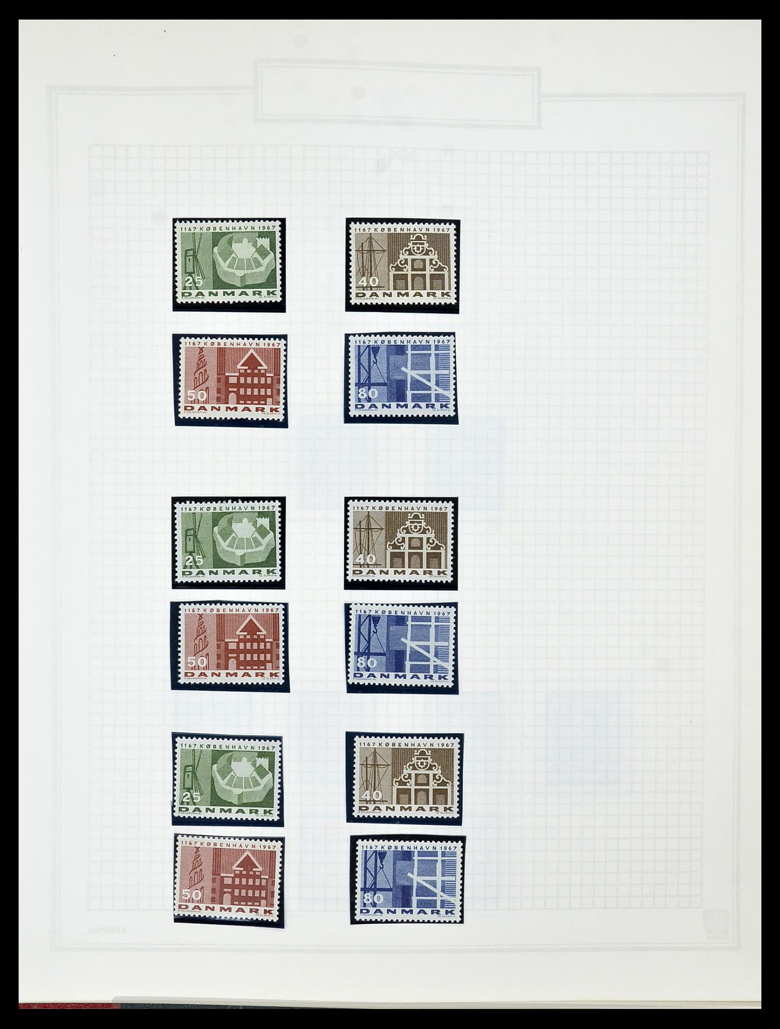 34492 072 - Stamp Collection 34492 Denmark 1851-1975.