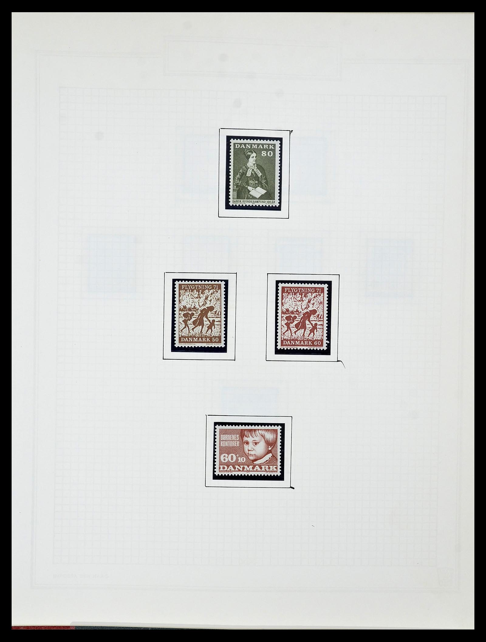 34492 084 - Stamp Collection 34492 Denmark 1851-1975.