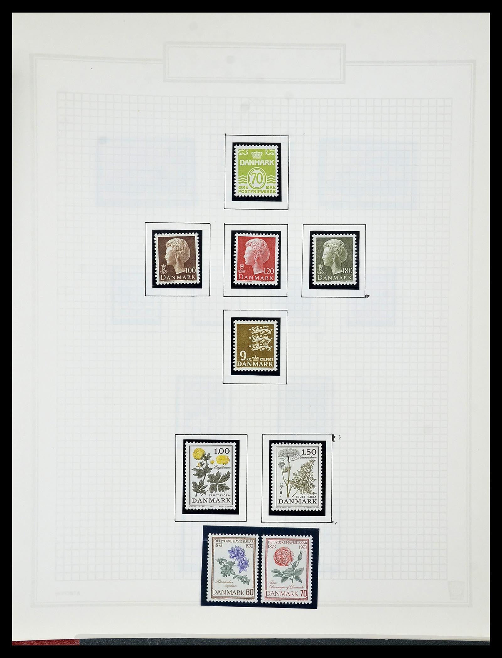 34492 109 - Postzegelverzameling 34492 Denemarken 1851-1975.