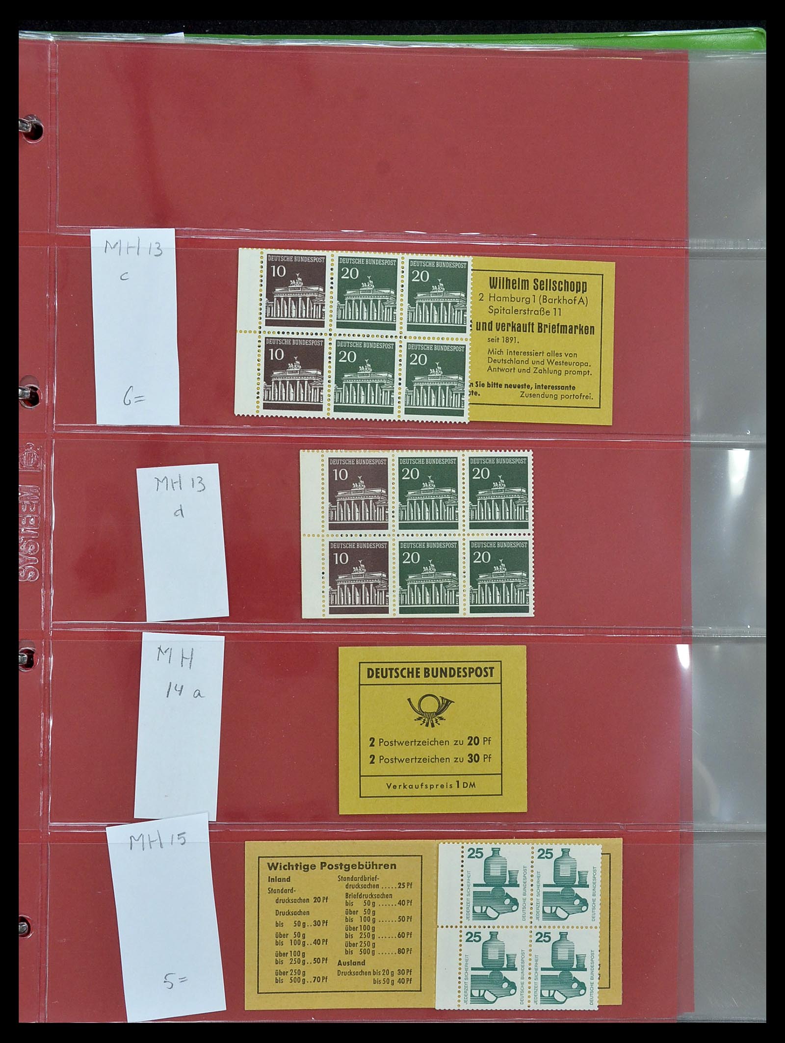 34495 006 - Postzegelverzameling 34495 Duitsland postzegelboekjes 1946-2006.