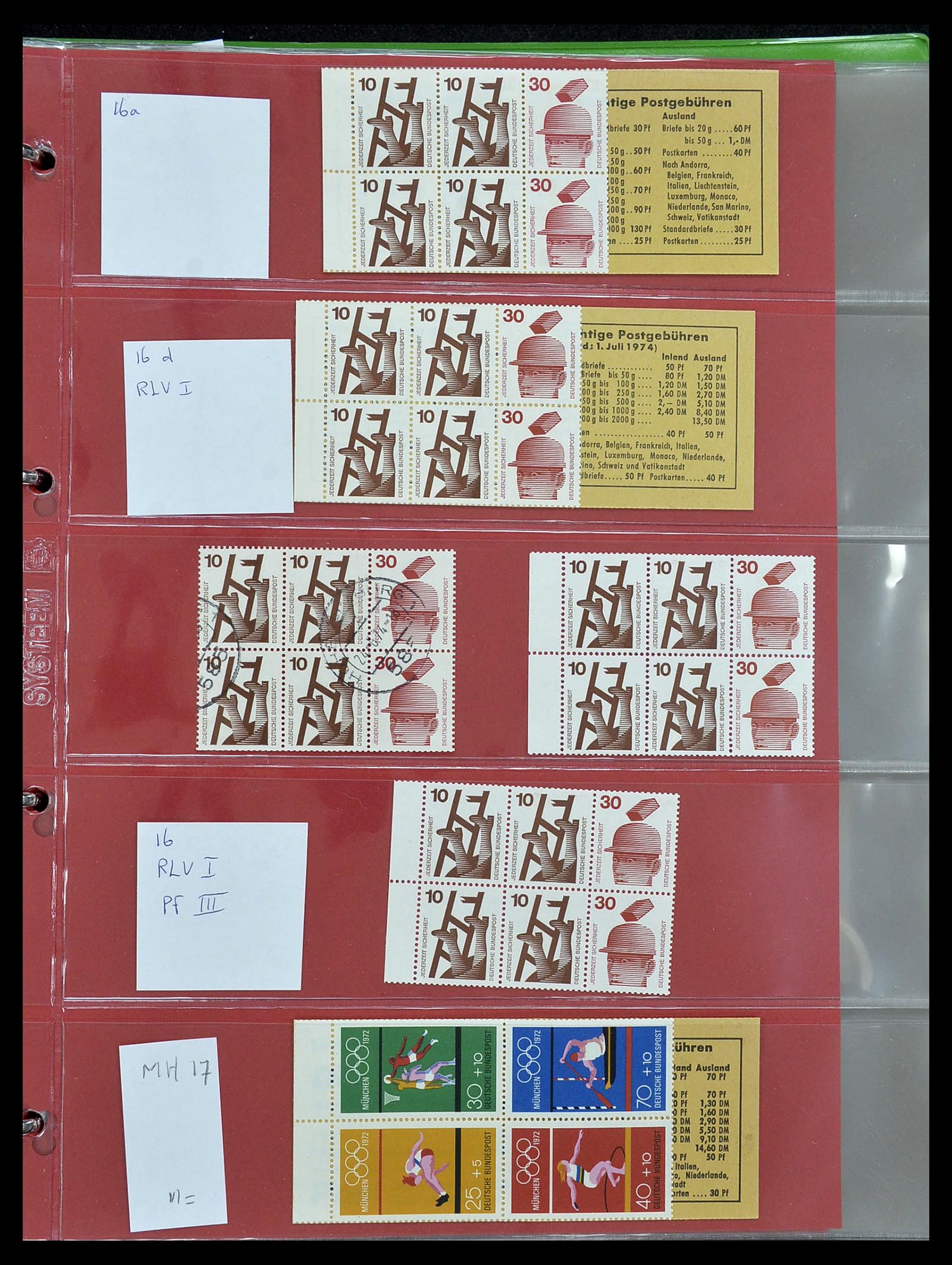 34495 007 - Postzegelverzameling 34495 Duitsland postzegelboekjes 1946-2006.