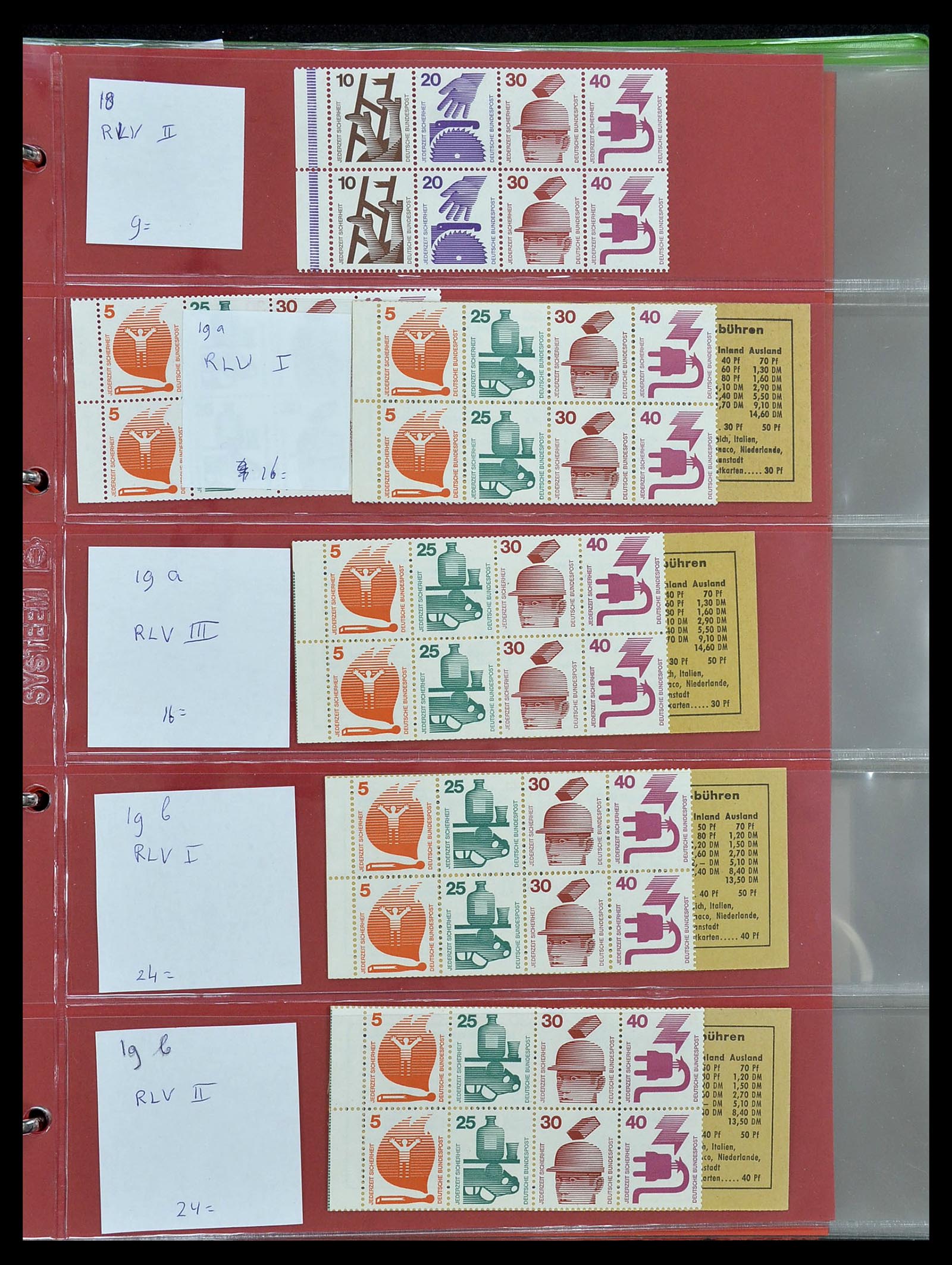 34495 008 - Postzegelverzameling 34495 Duitsland postzegelboekjes 1946-2006.