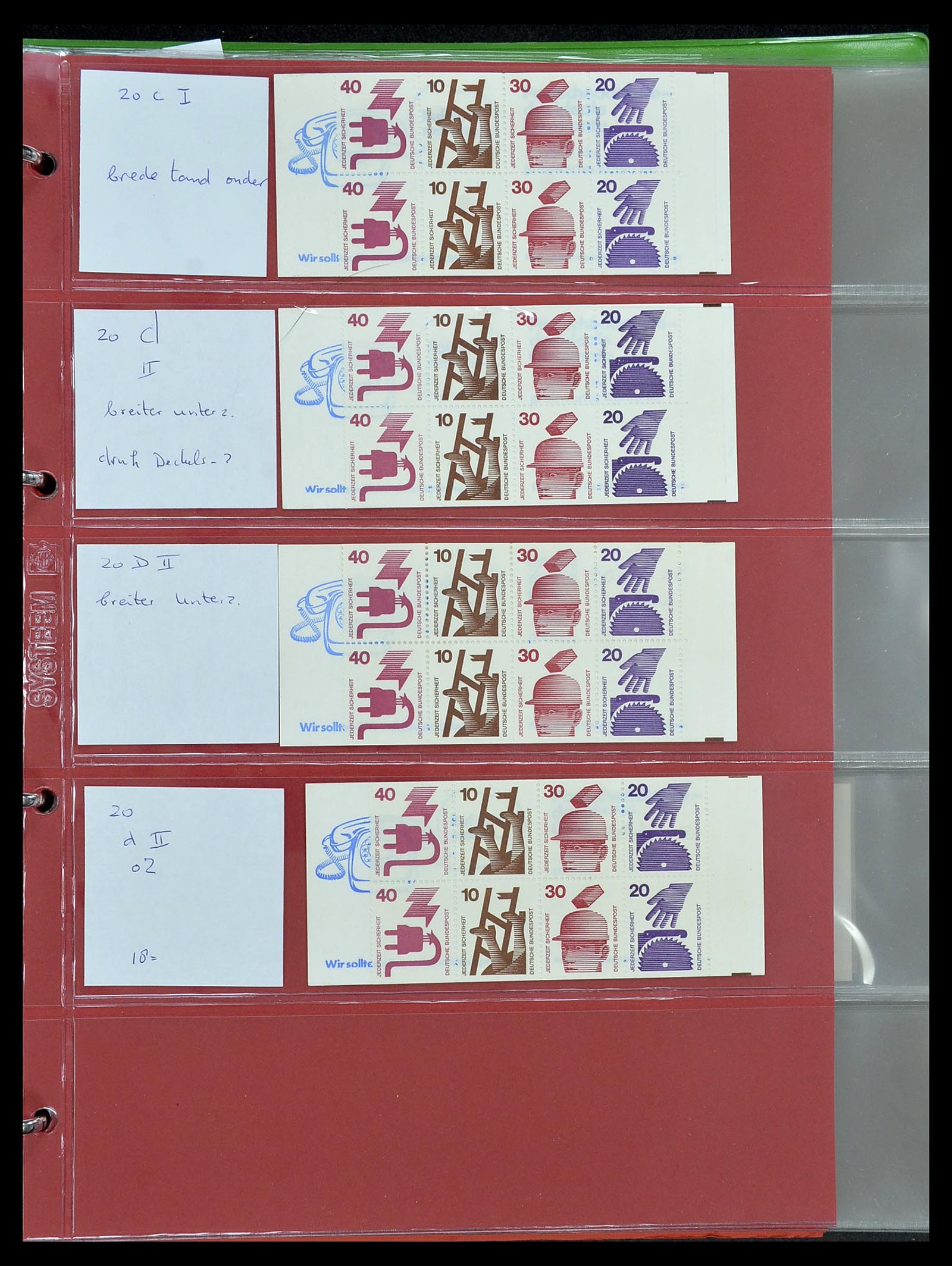 34495 011 - Postzegelverzameling 34495 Duitsland postzegelboekjes 1946-2006.