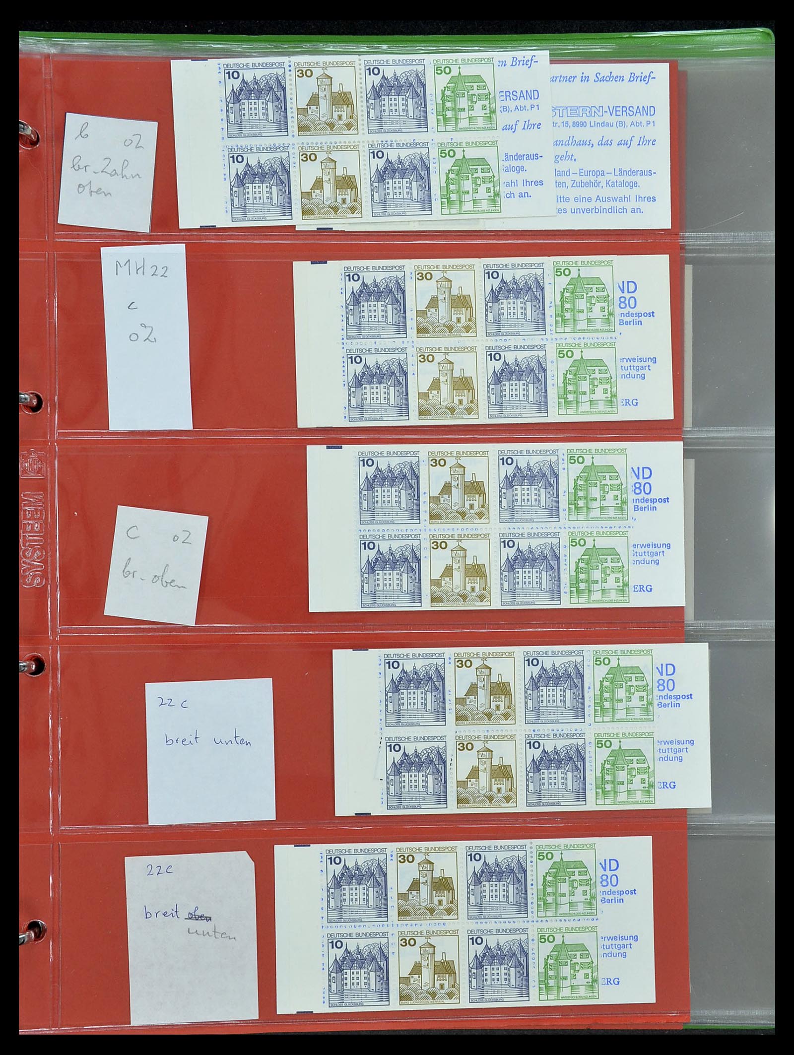 34495 015 - Postzegelverzameling 34495 Duitsland postzegelboekjes 1946-2006.