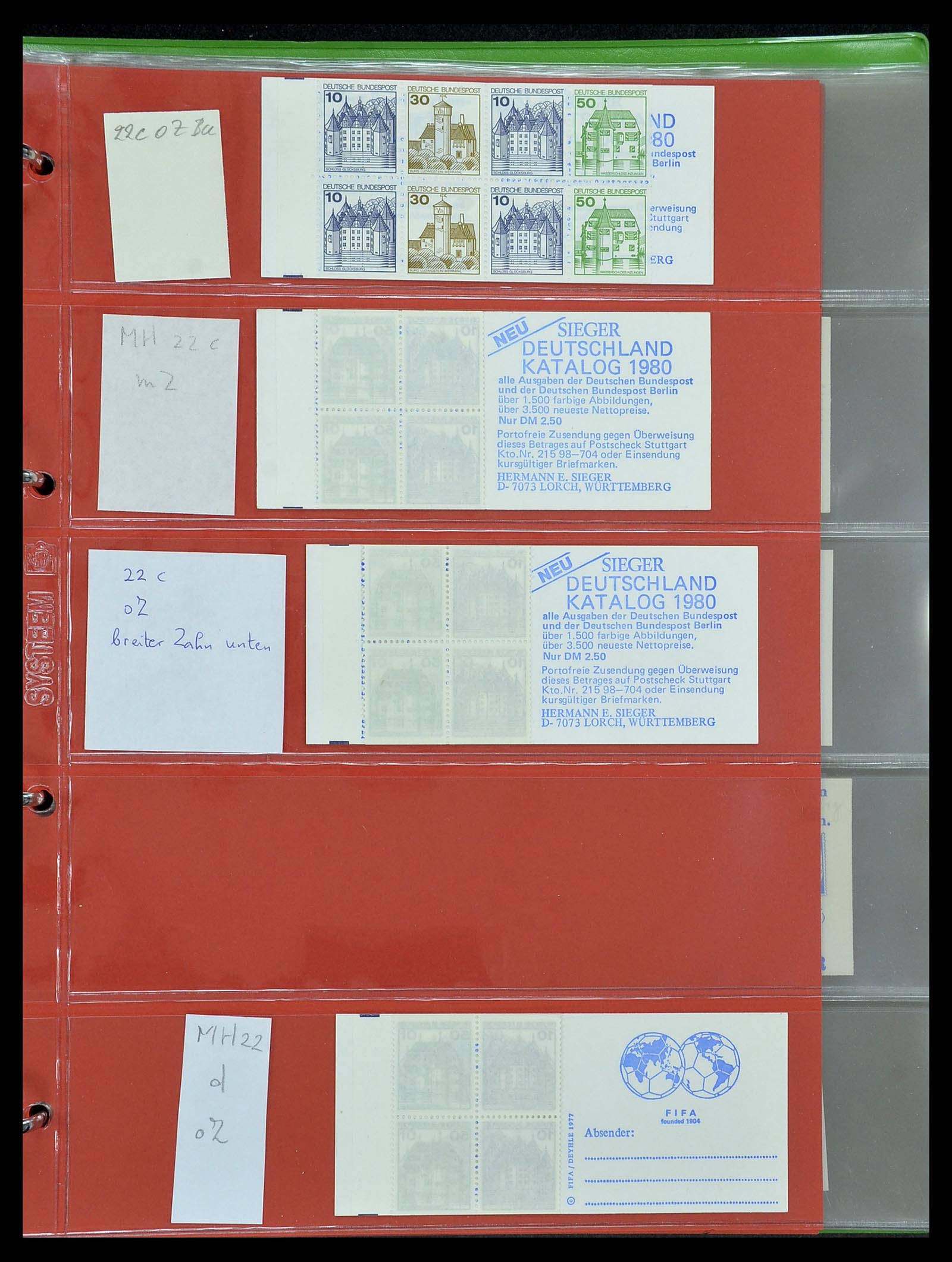 34495 016 - Postzegelverzameling 34495 Duitsland postzegelboekjes 1946-2006.