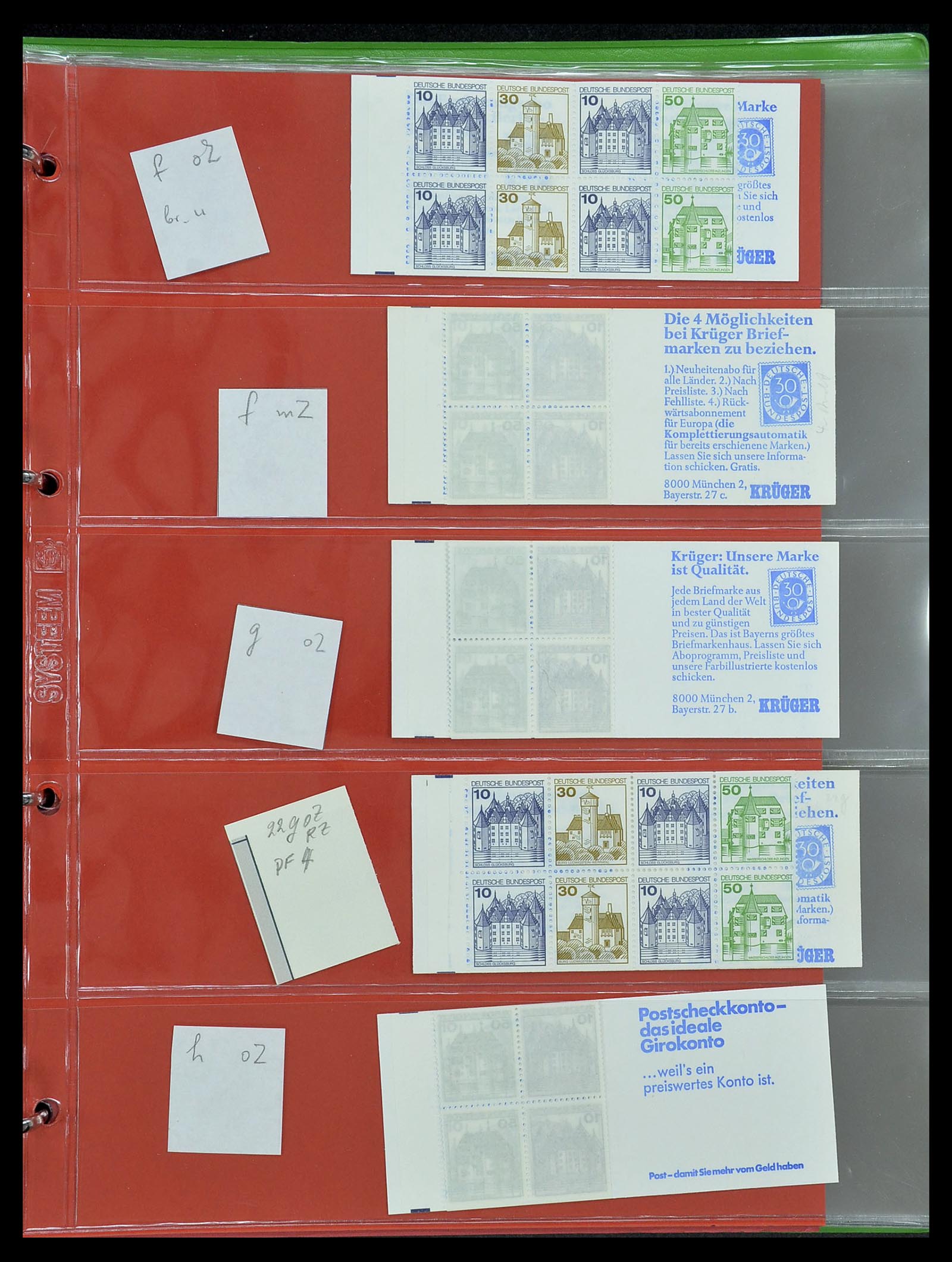 34495 018 - Stamp Collection 34495 Germany stamp booklets 1946-2006.