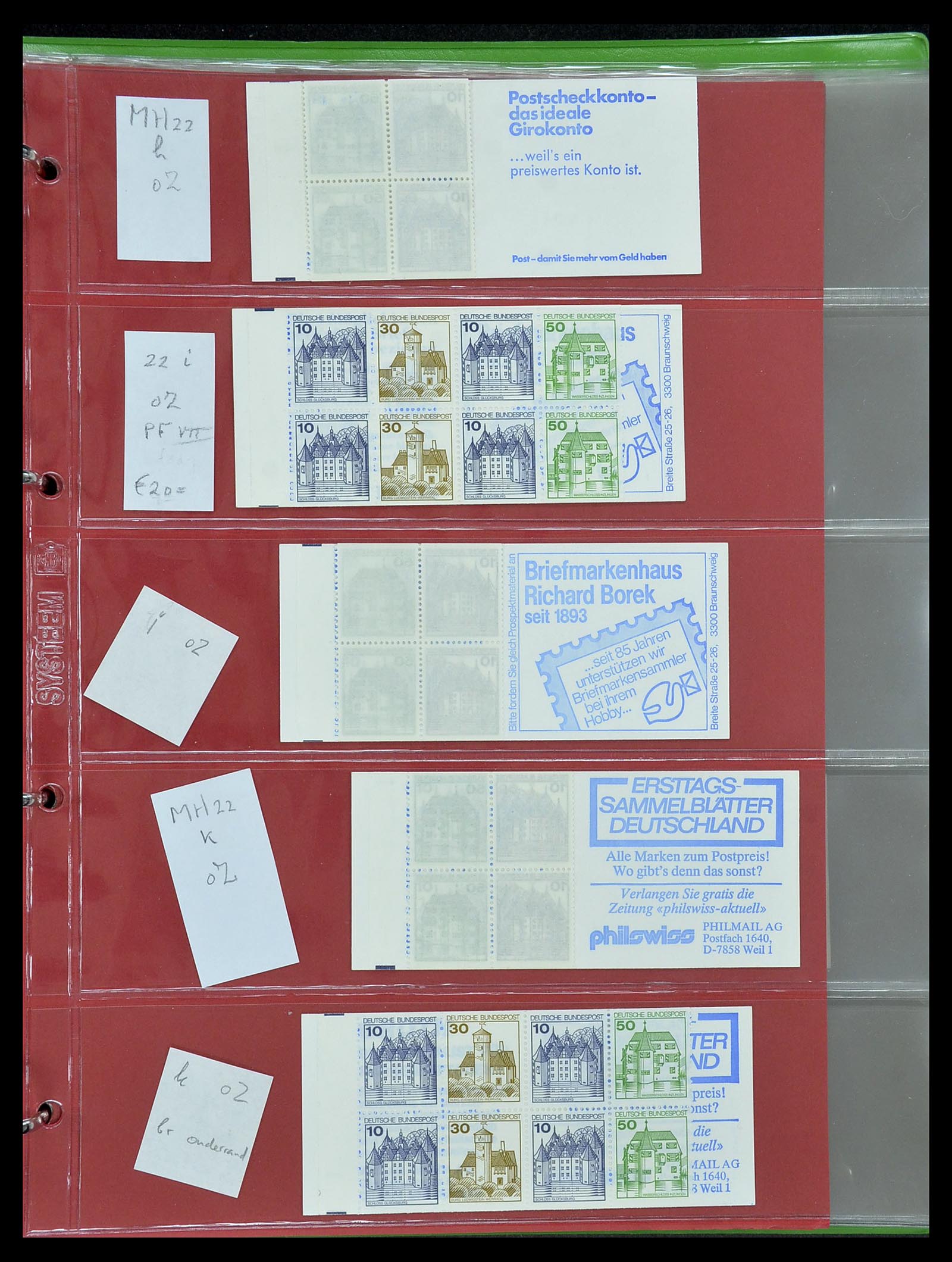 34495 019 - Stamp Collection 34495 Germany stamp booklets 1946-2006.