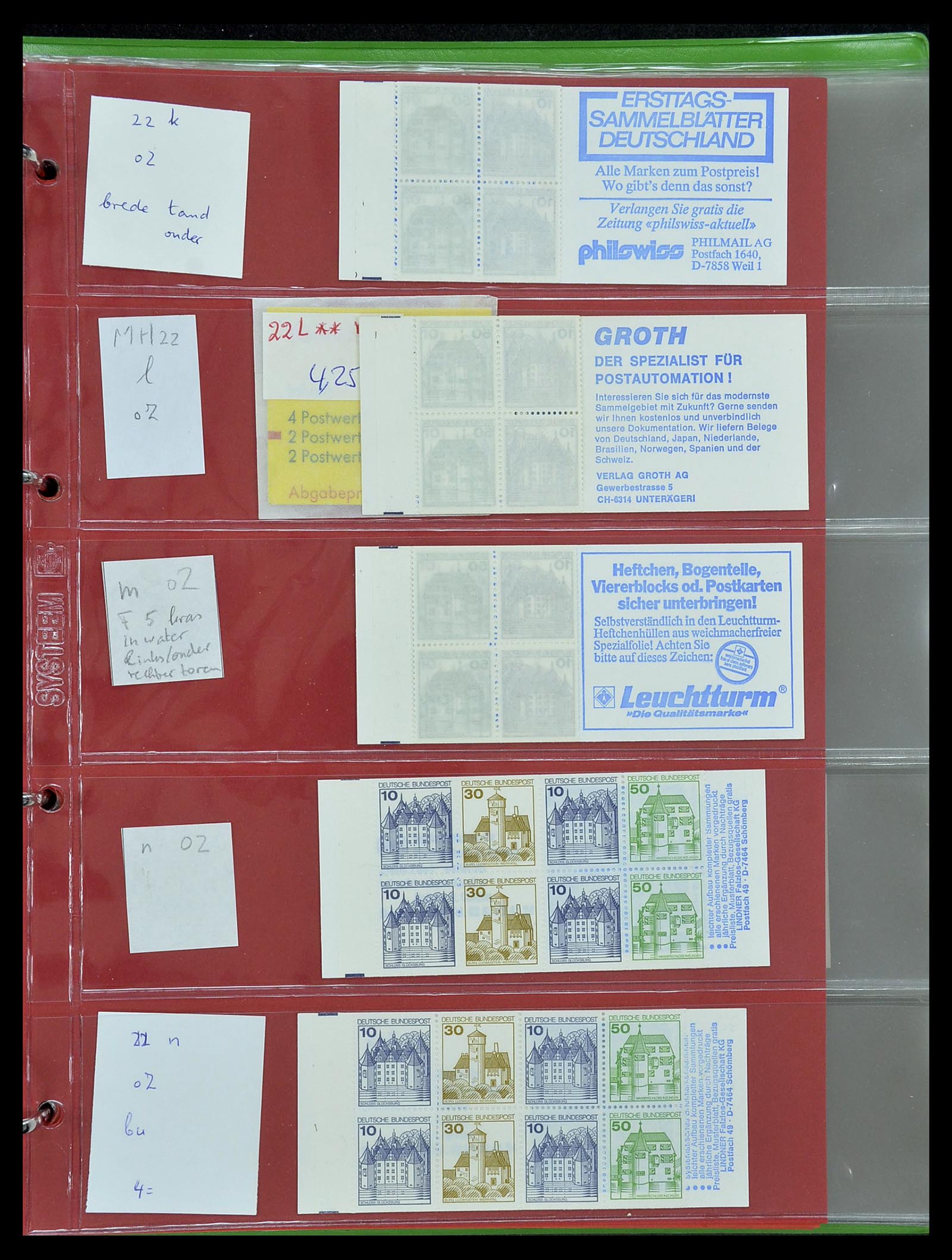 34495 020 - Postzegelverzameling 34495 Duitsland postzegelboekjes 1946-2006.