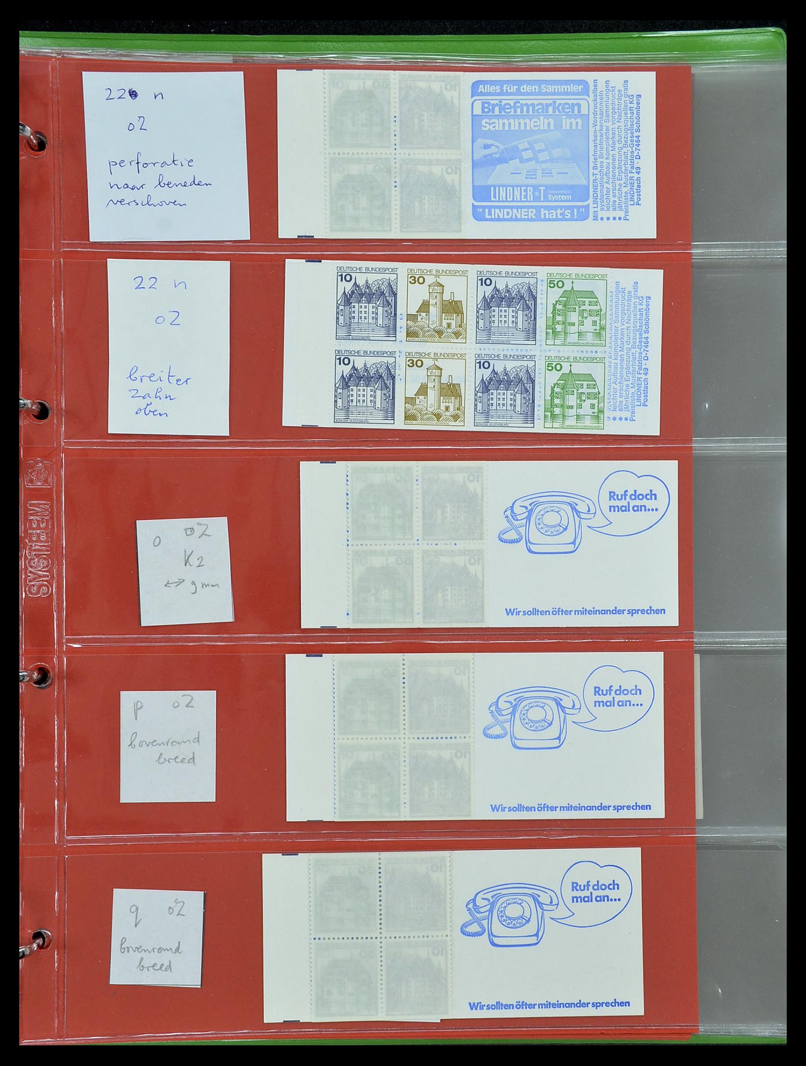 34495 021 - Stamp Collection 34495 Germany stamp booklets 1946-2006.