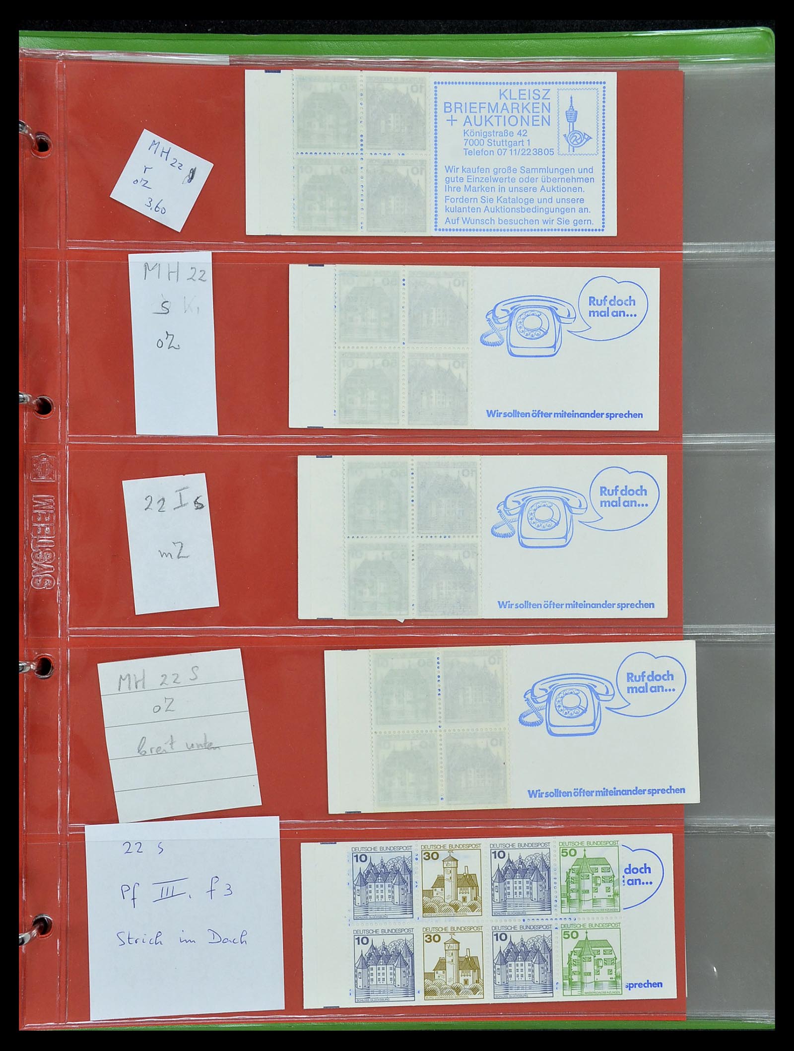 34495 023 - Postzegelverzameling 34495 Duitsland postzegelboekjes 1946-2006.