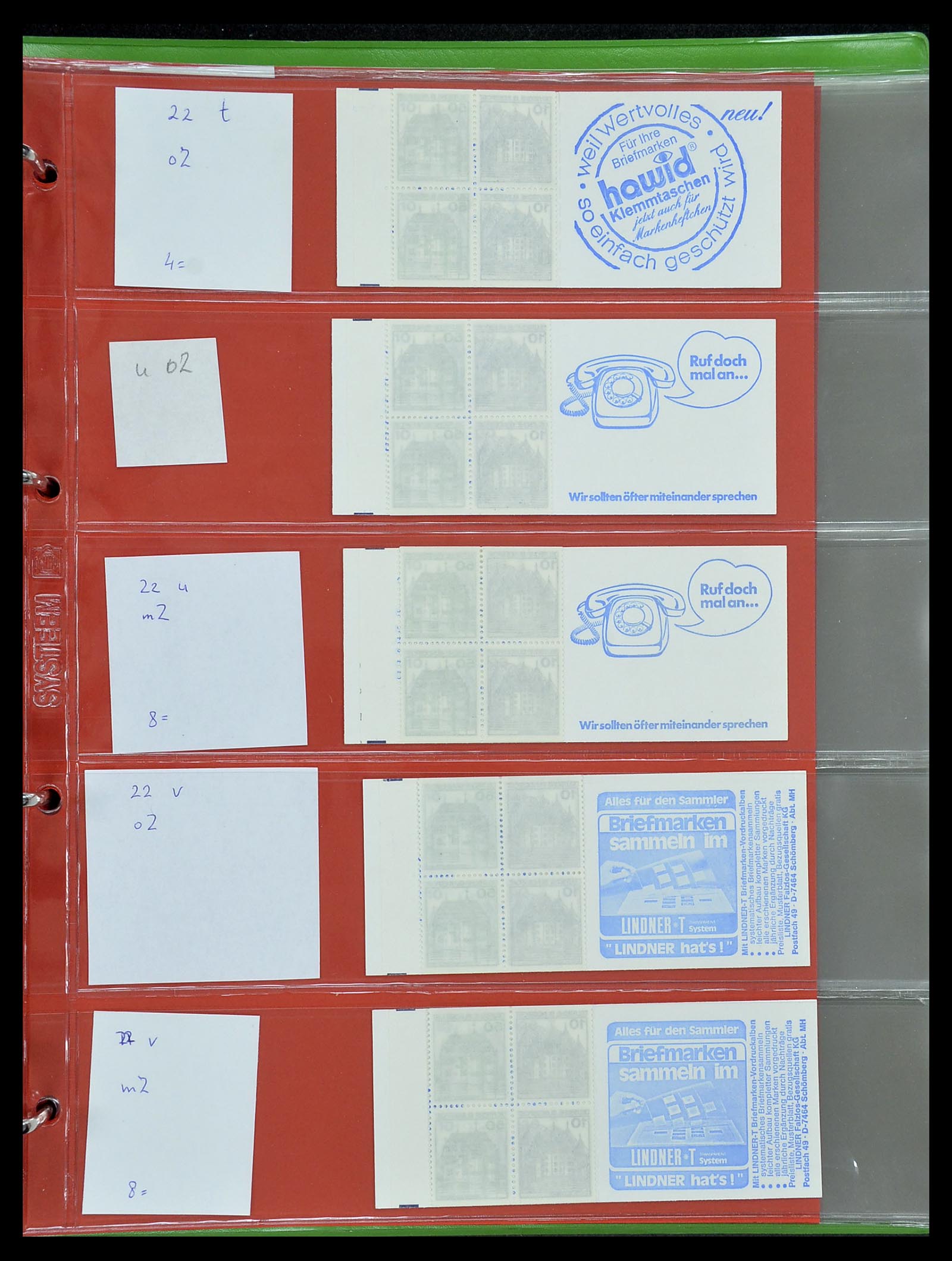 34495 024 - Postzegelverzameling 34495 Duitsland postzegelboekjes 1946-2006.