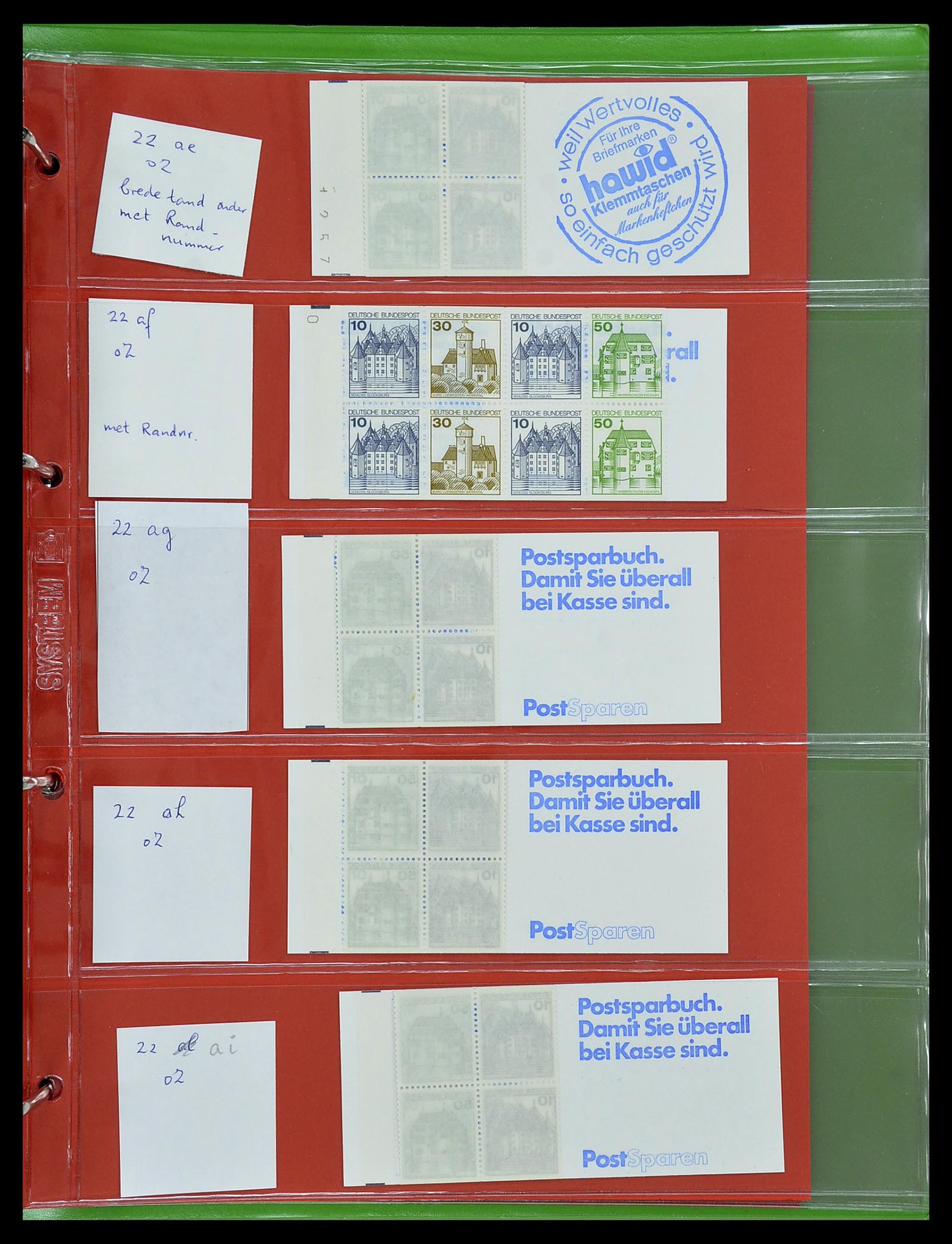 34495 031 - Postzegelverzameling 34495 Duitsland postzegelboekjes 1946-2006.