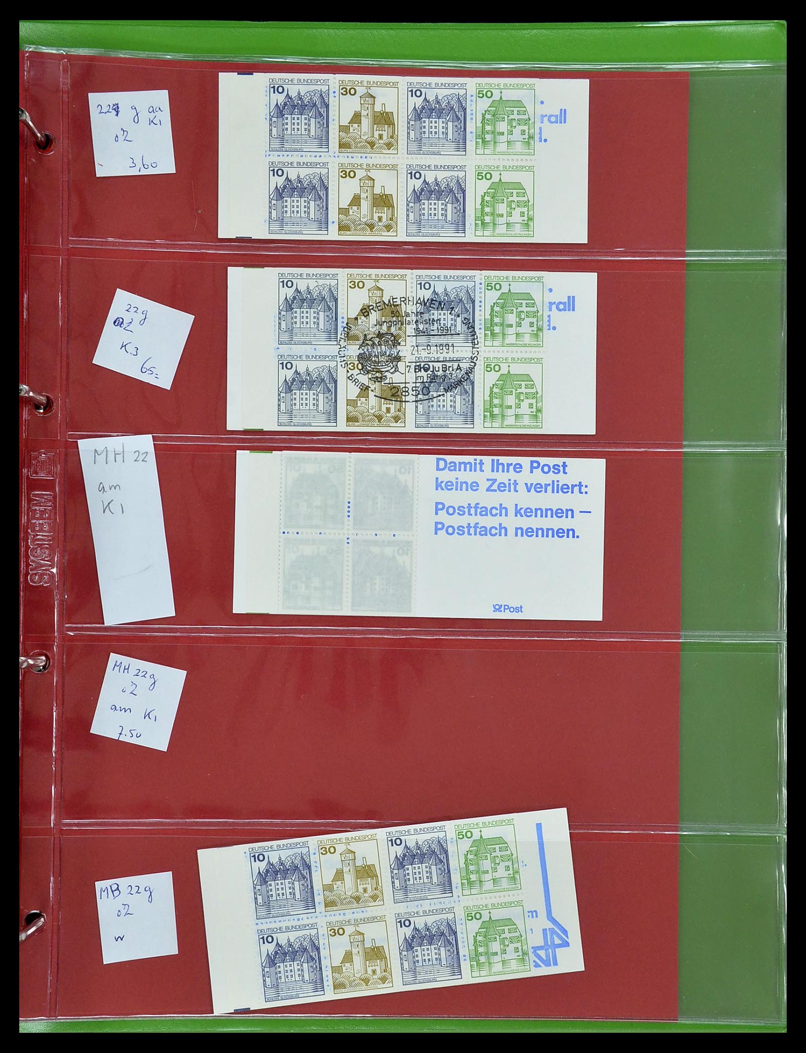 34495 032 - Postzegelverzameling 34495 Duitsland postzegelboekjes 1946-2006.