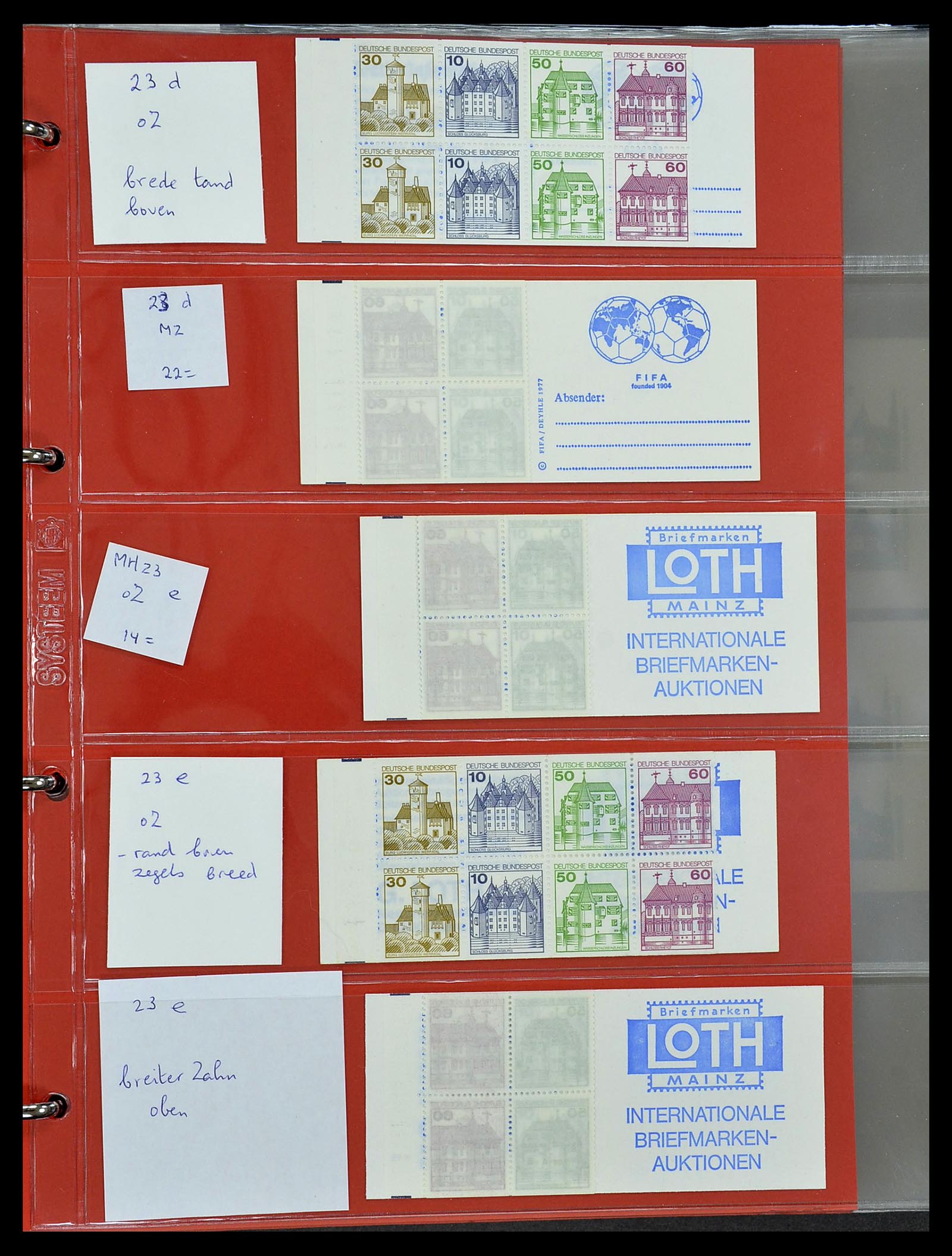34495 038 - Postzegelverzameling 34495 Duitsland postzegelboekjes 1946-2006.