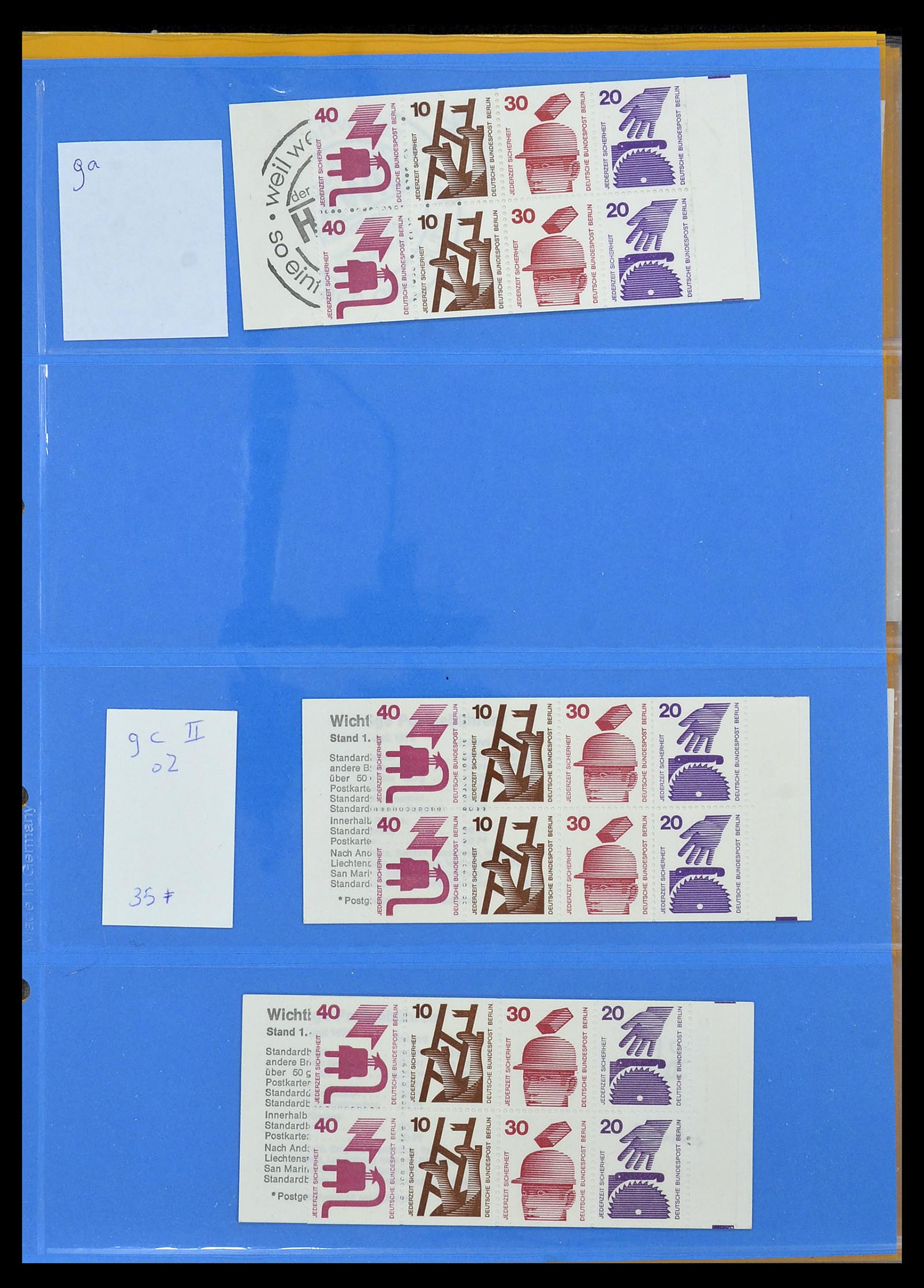 34495 072 - Stamp Collection 34495 Germany stamp booklets 1946-2006.