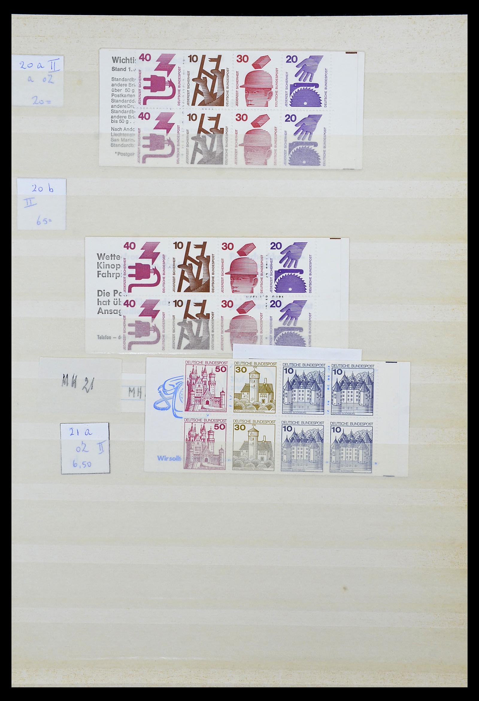 34495 096 - Stamp Collection 34495 Germany stamp booklets 1946-2006.