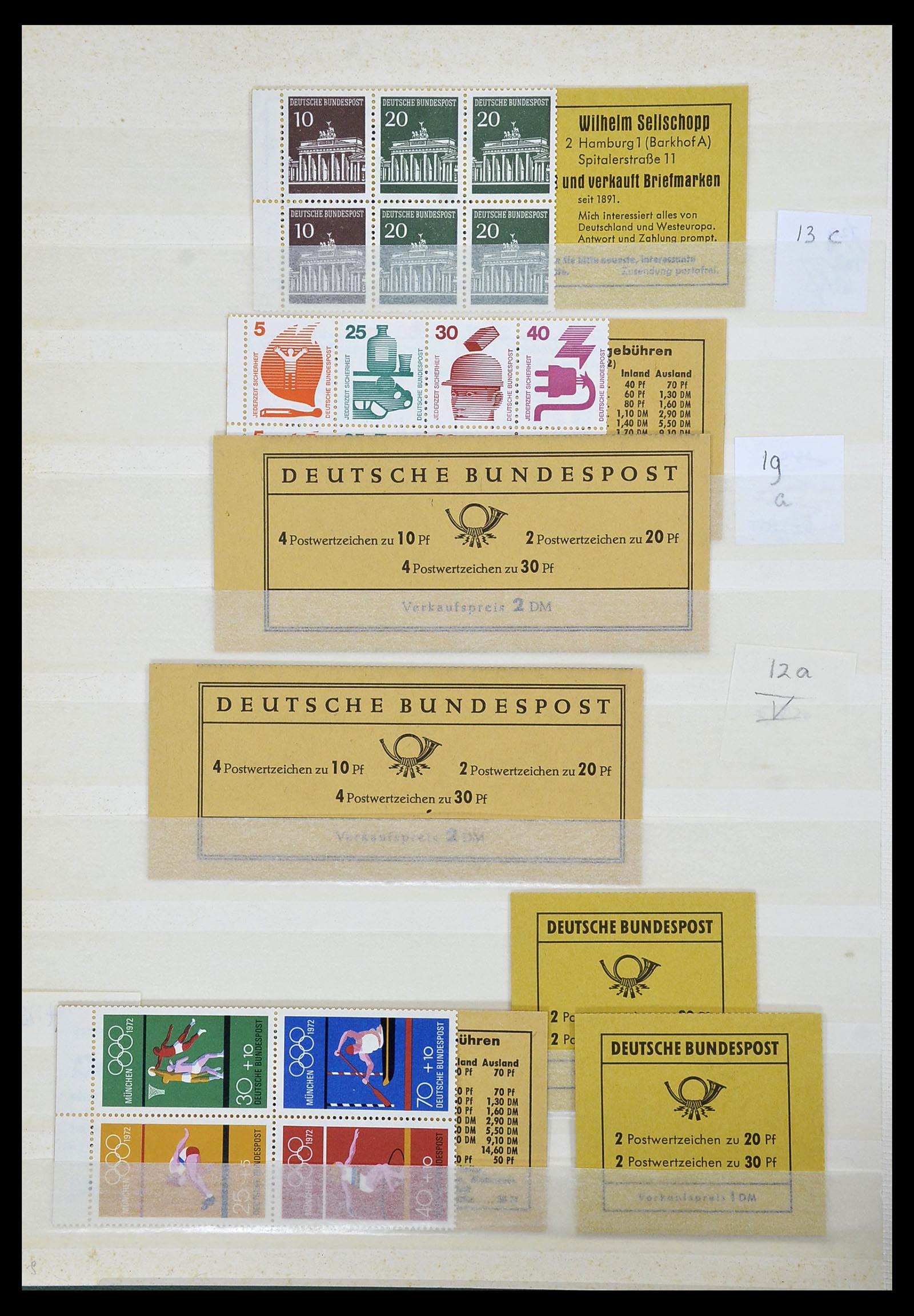 34495 101 - Stamp Collection 34495 Germany stamp booklets 1946-2006.