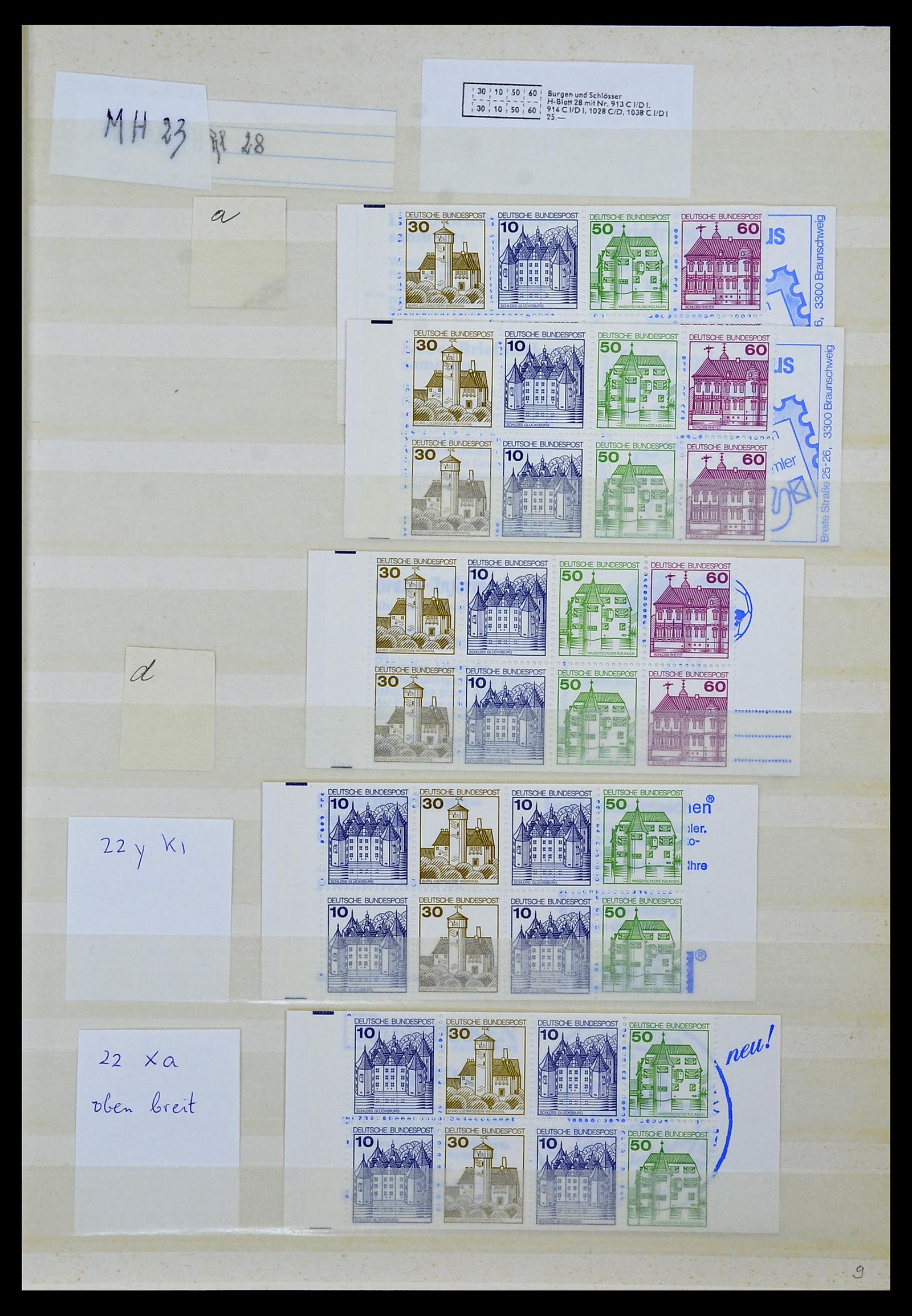 34495 102 - Stamp Collection 34495 Germany stamp booklets 1946-2006.