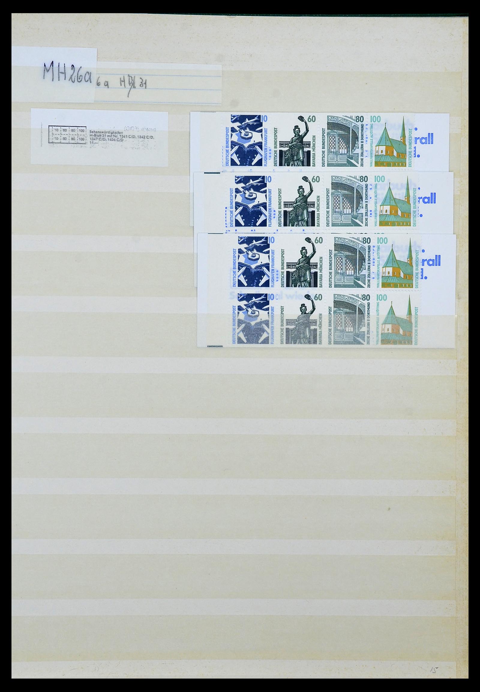 34495 108 - Stamp Collection 34495 Germany stamp booklets 1946-2006.