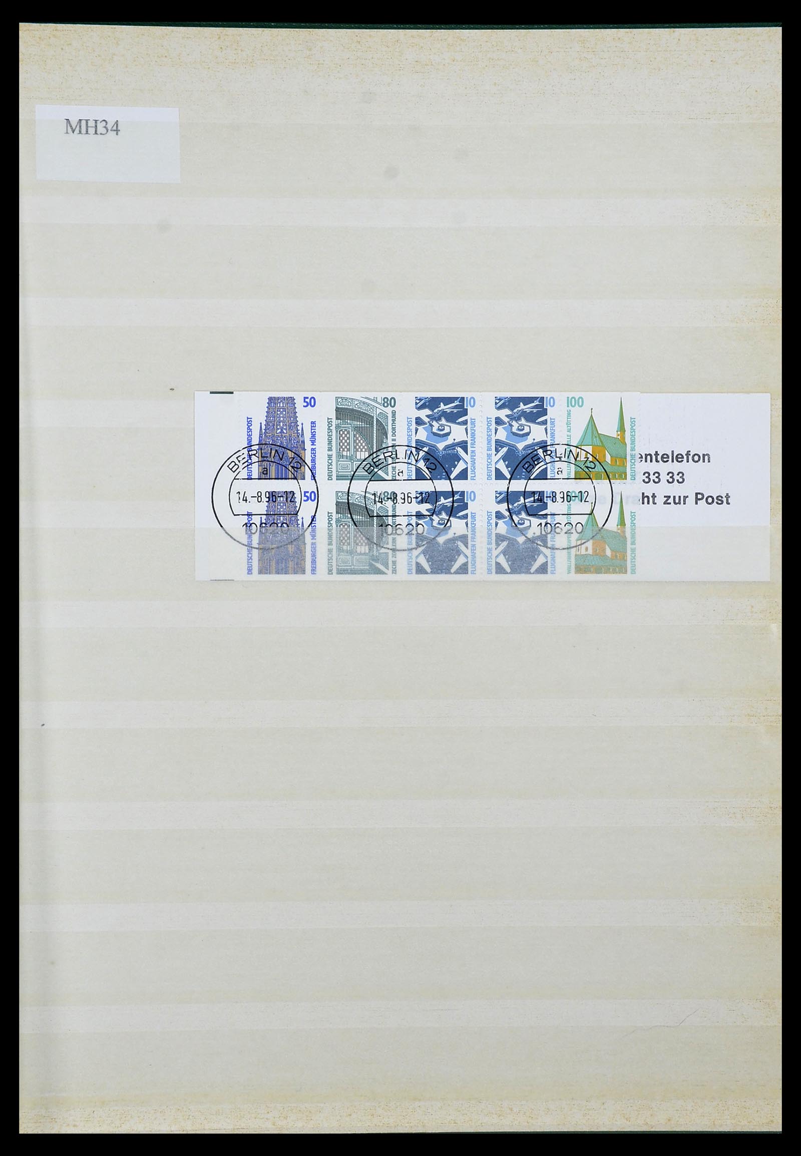 34495 113 - Stamp Collection 34495 Germany stamp booklets 1946-2006.