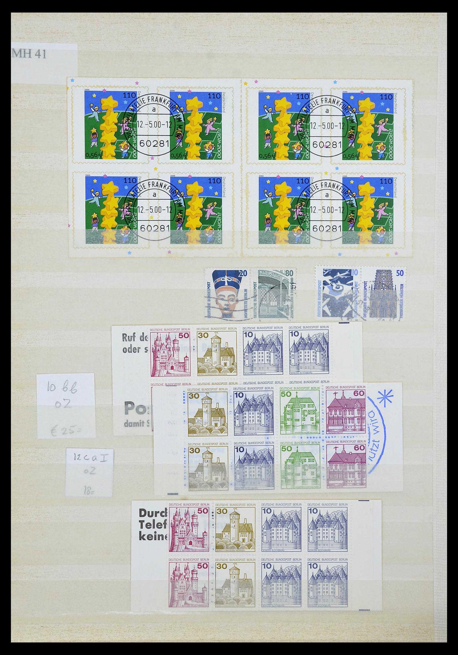 34495 121 - Stamp Collection 34495 Germany stamp booklets 1946-2006.