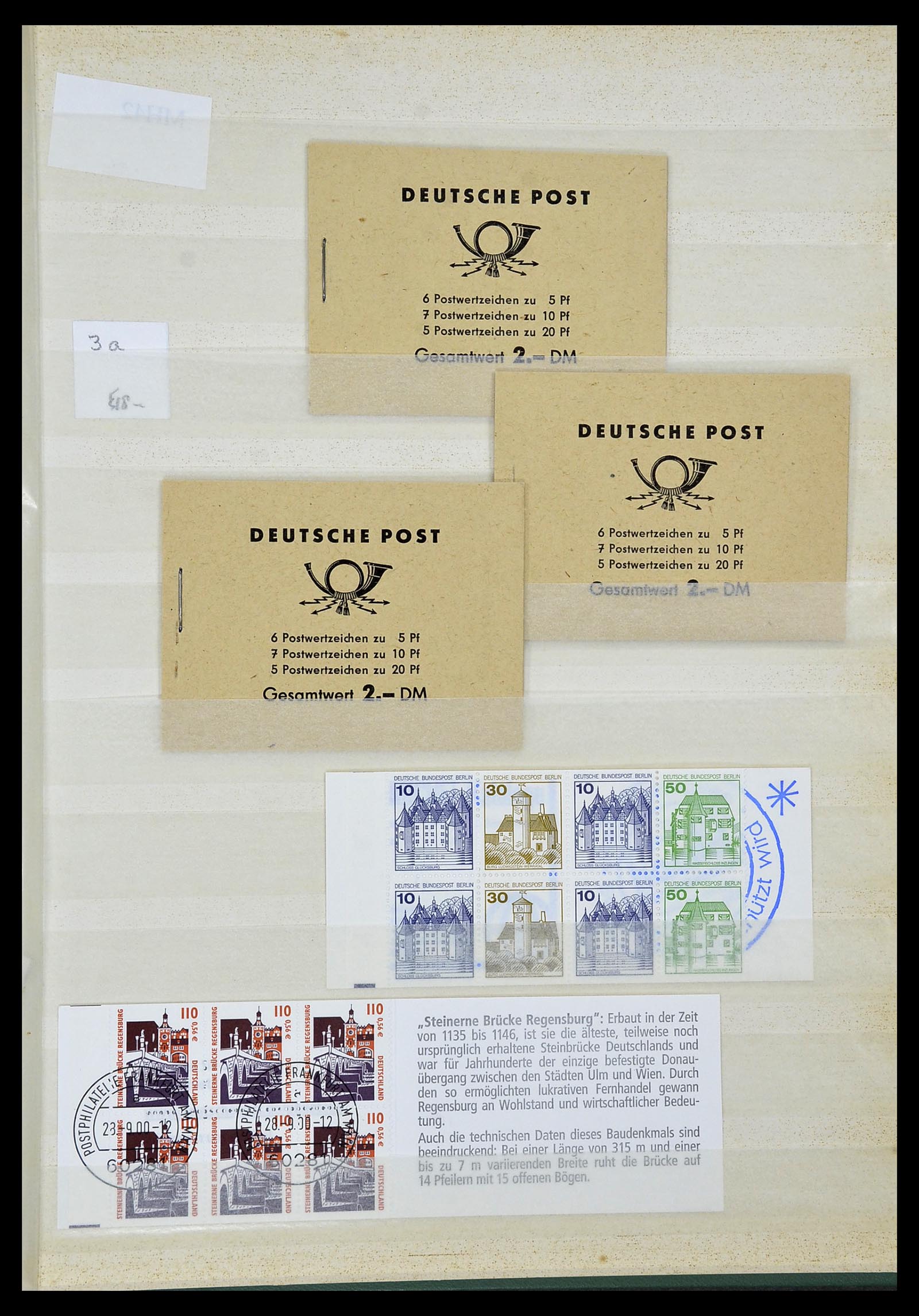 34495 122 - Stamp Collection 34495 Germany stamp booklets 1946-2006.