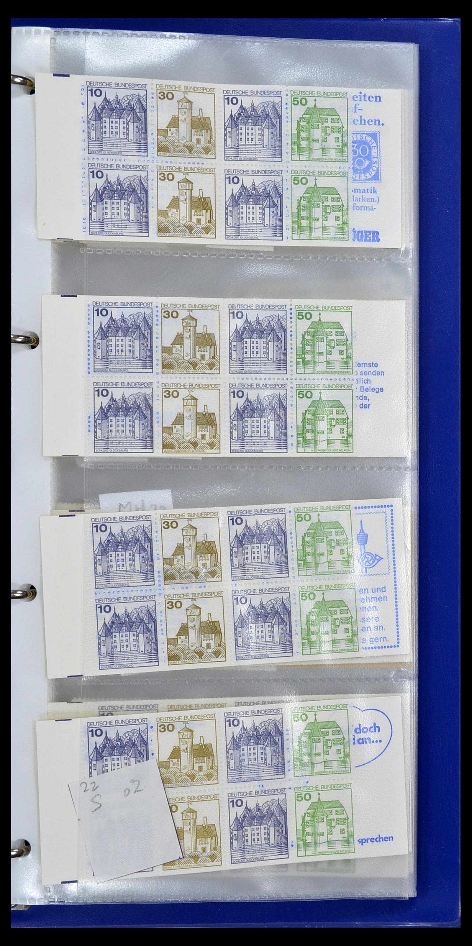 34495 126 - Stamp Collection 34495 Germany stamp booklets 1946-2006.