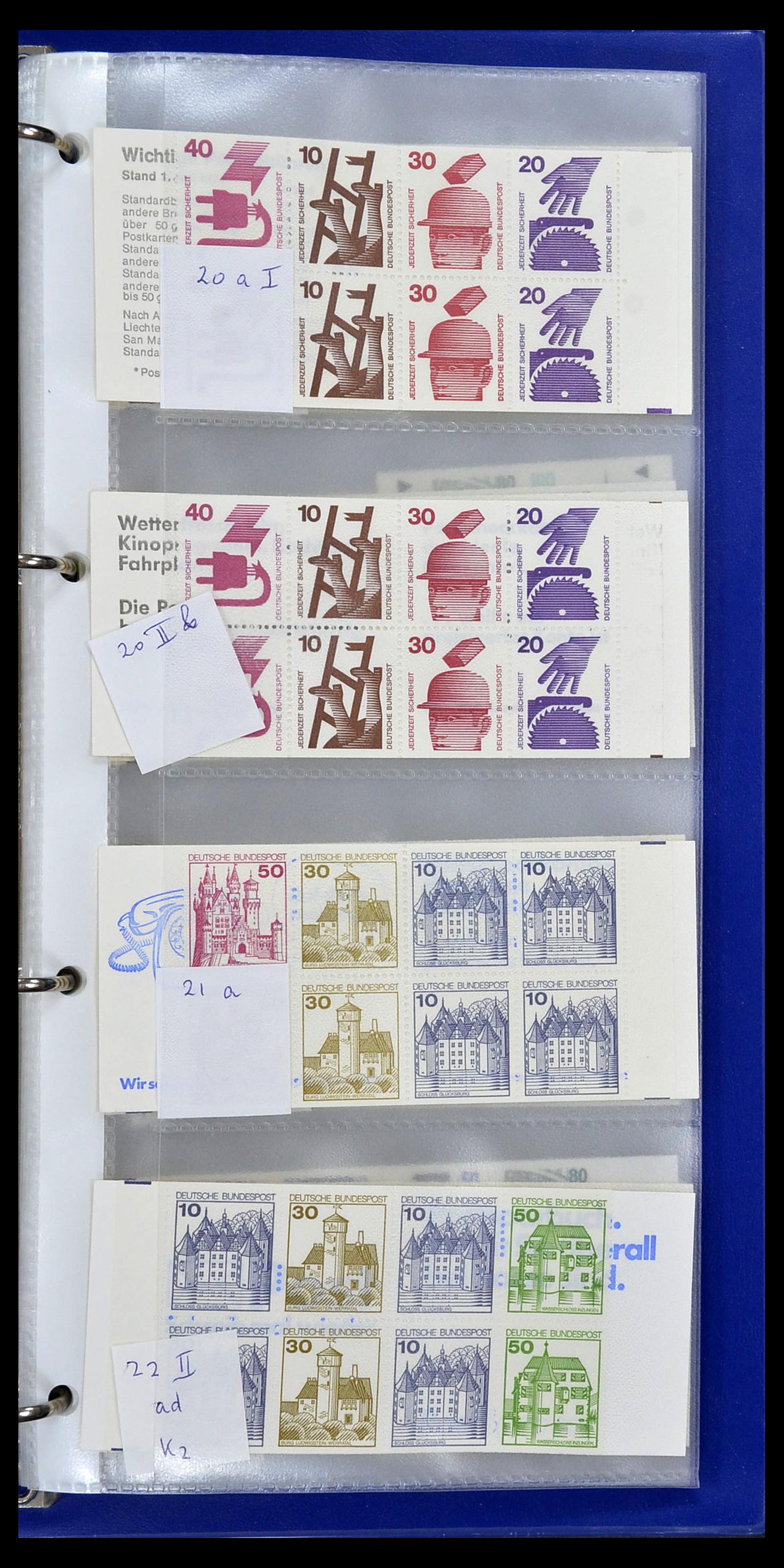 34495 129 - Stamp Collection 34495 Germany stamp booklets 1946-2006.
