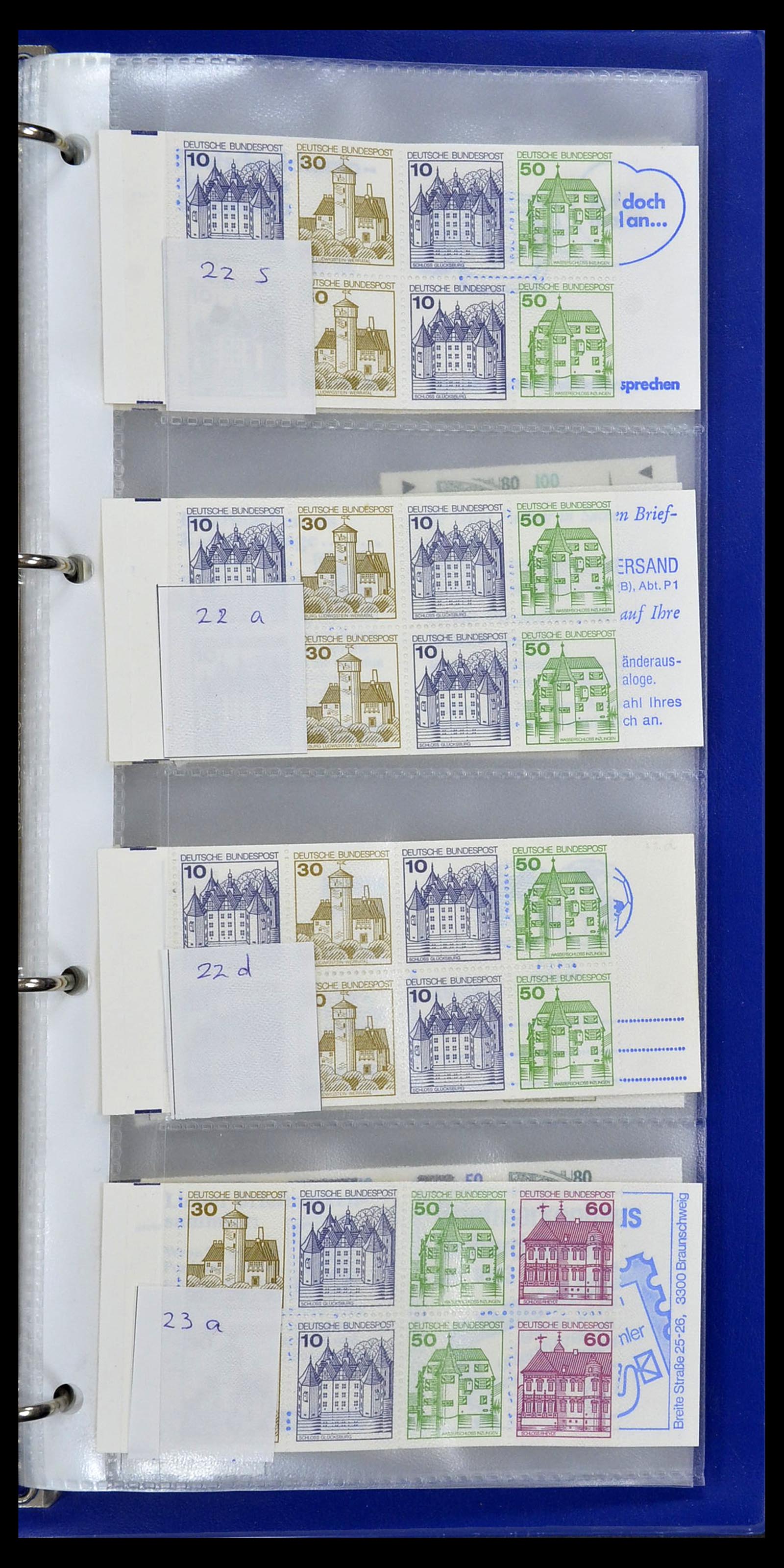 34495 130 - Stamp Collection 34495 Germany stamp booklets 1946-2006.