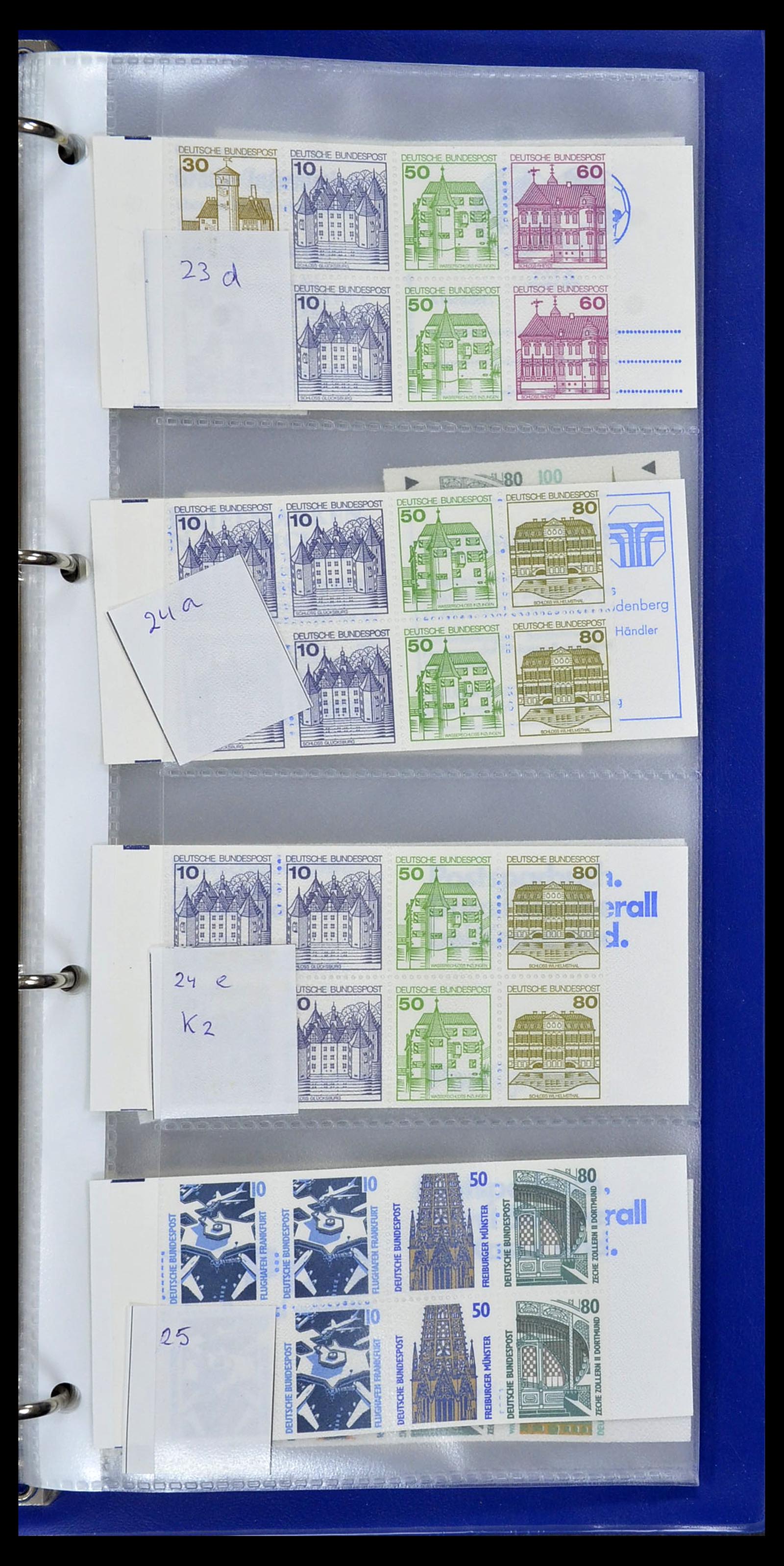 34495 131 - Stamp Collection 34495 Germany stamp booklets 1946-2006.