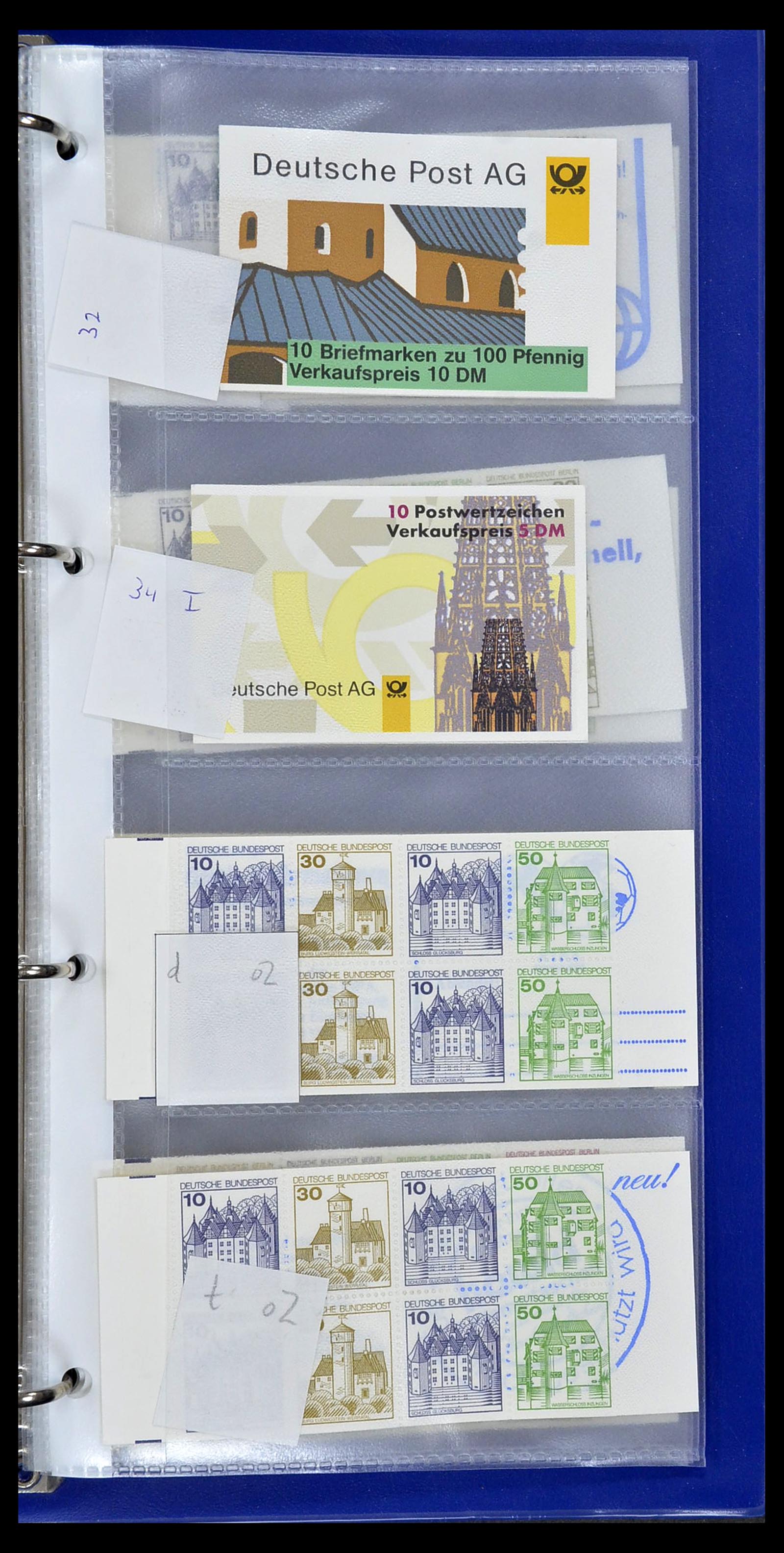 34495 133 - Postzegelverzameling 34495 Duitsland postzegelboekjes 1946-2006.