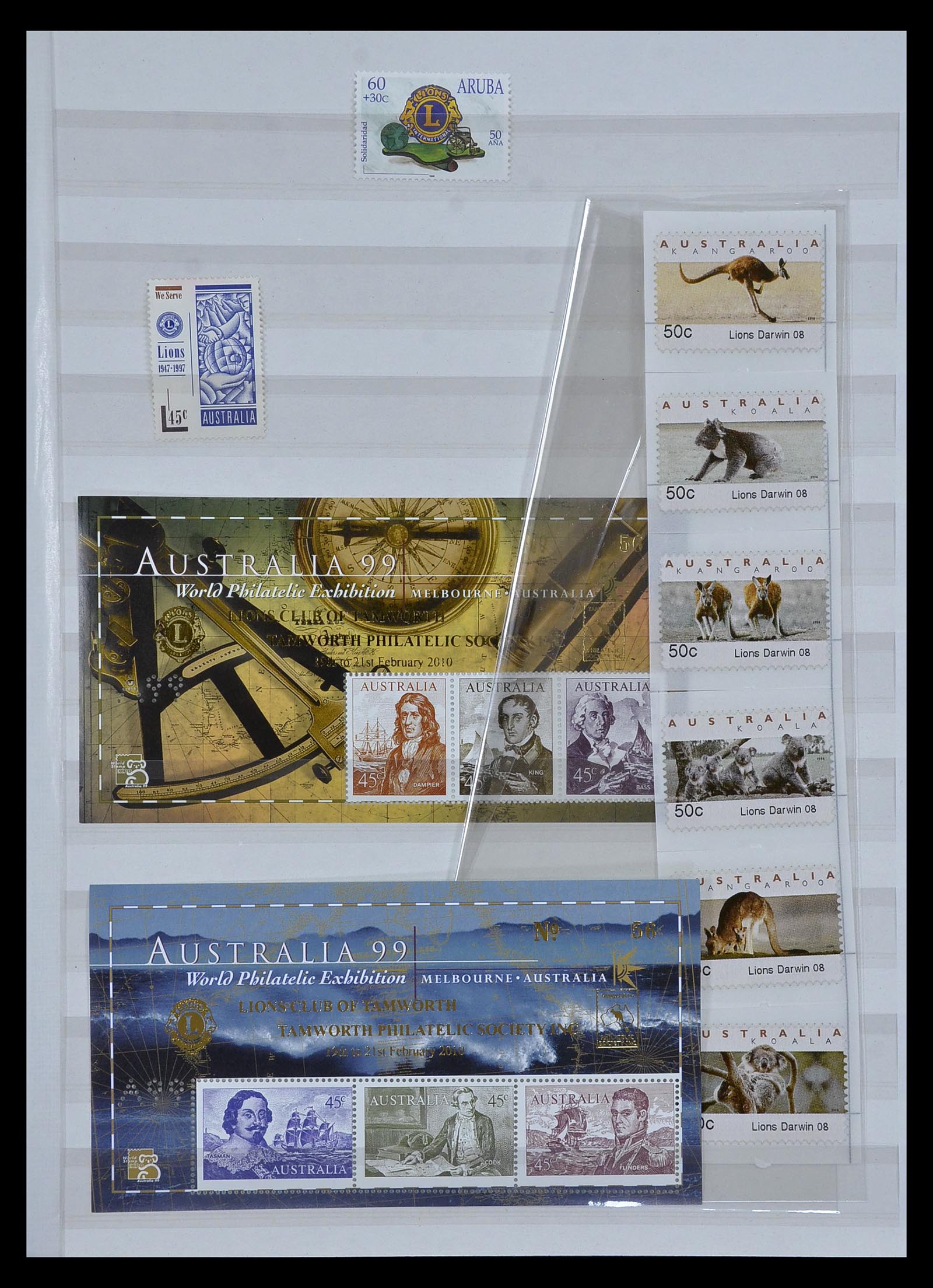 34497 002 - Postzegelverzameling 34497 Motief Lions Club 1957-2014.