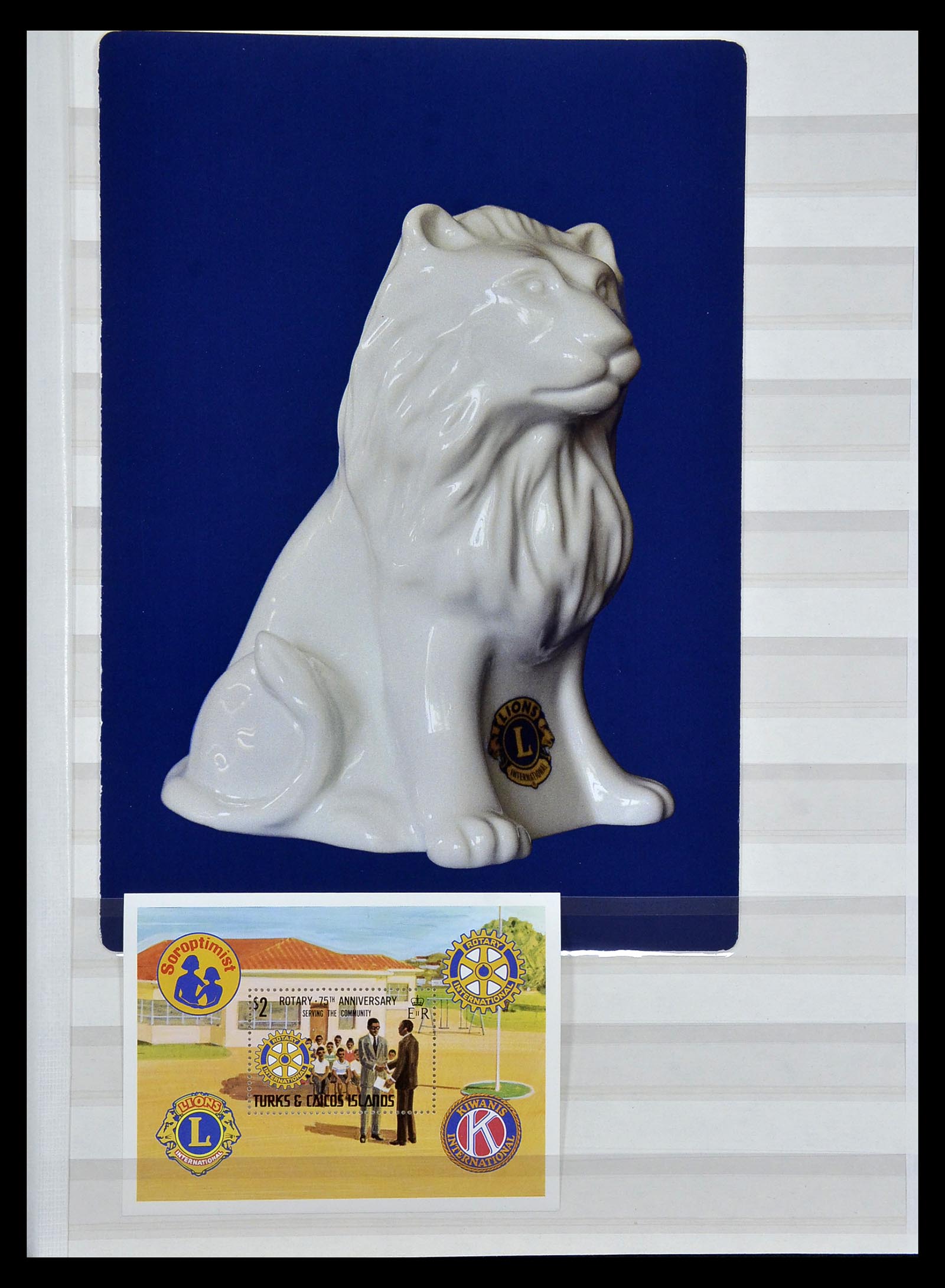 34497 010 - Postzegelverzameling 34497 Motief Lions Club 1957-2014.