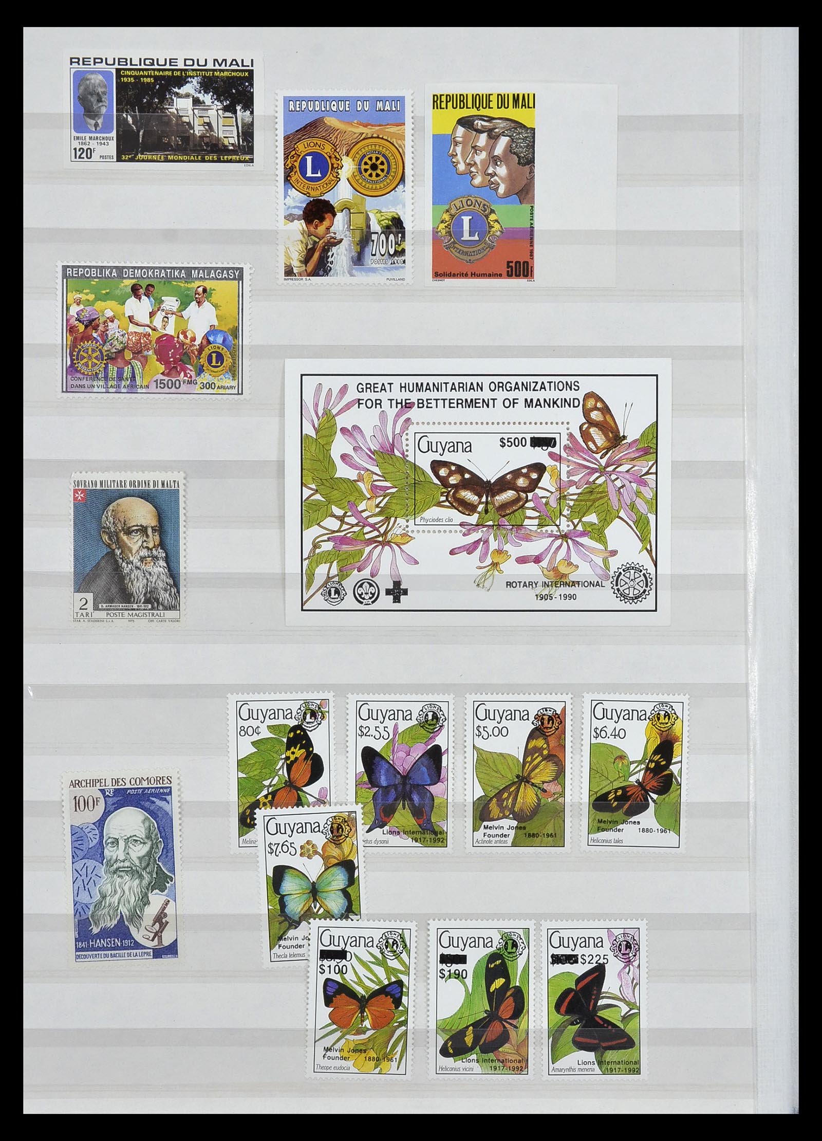34497 013 - Postzegelverzameling 34497 Motief Lions Club 1957-2014.