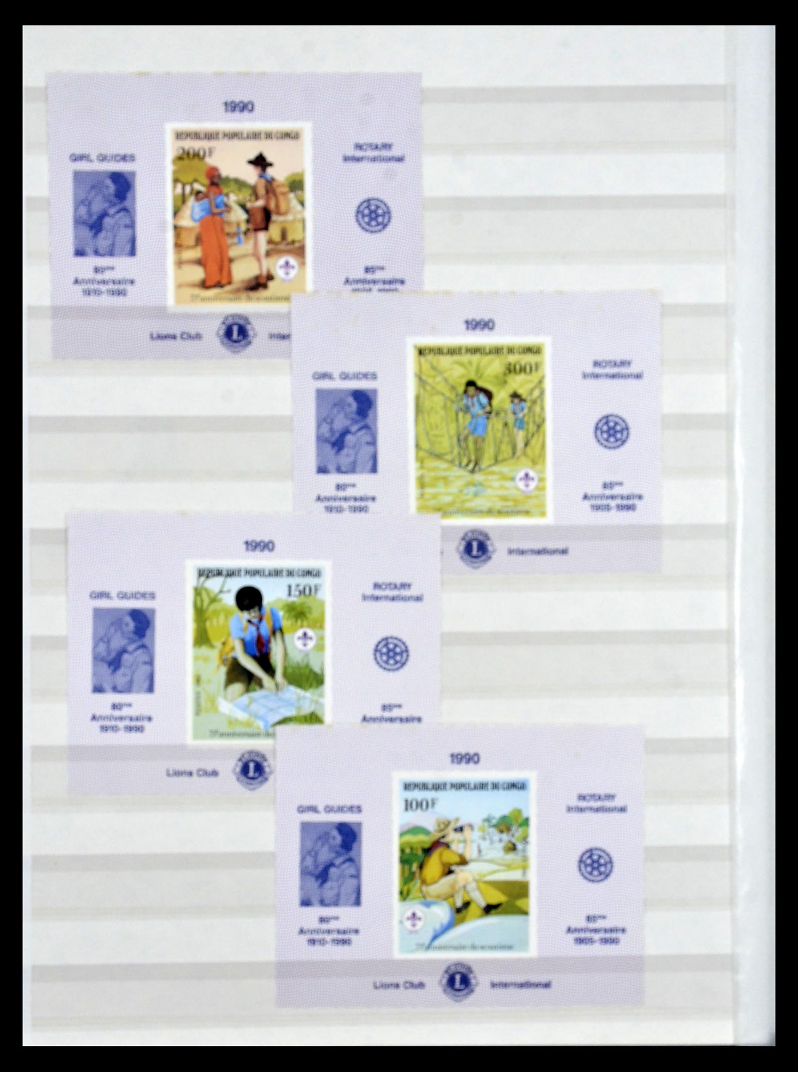 34497 015 - Postzegelverzameling 34497 Motief Lions Club 1957-2014.