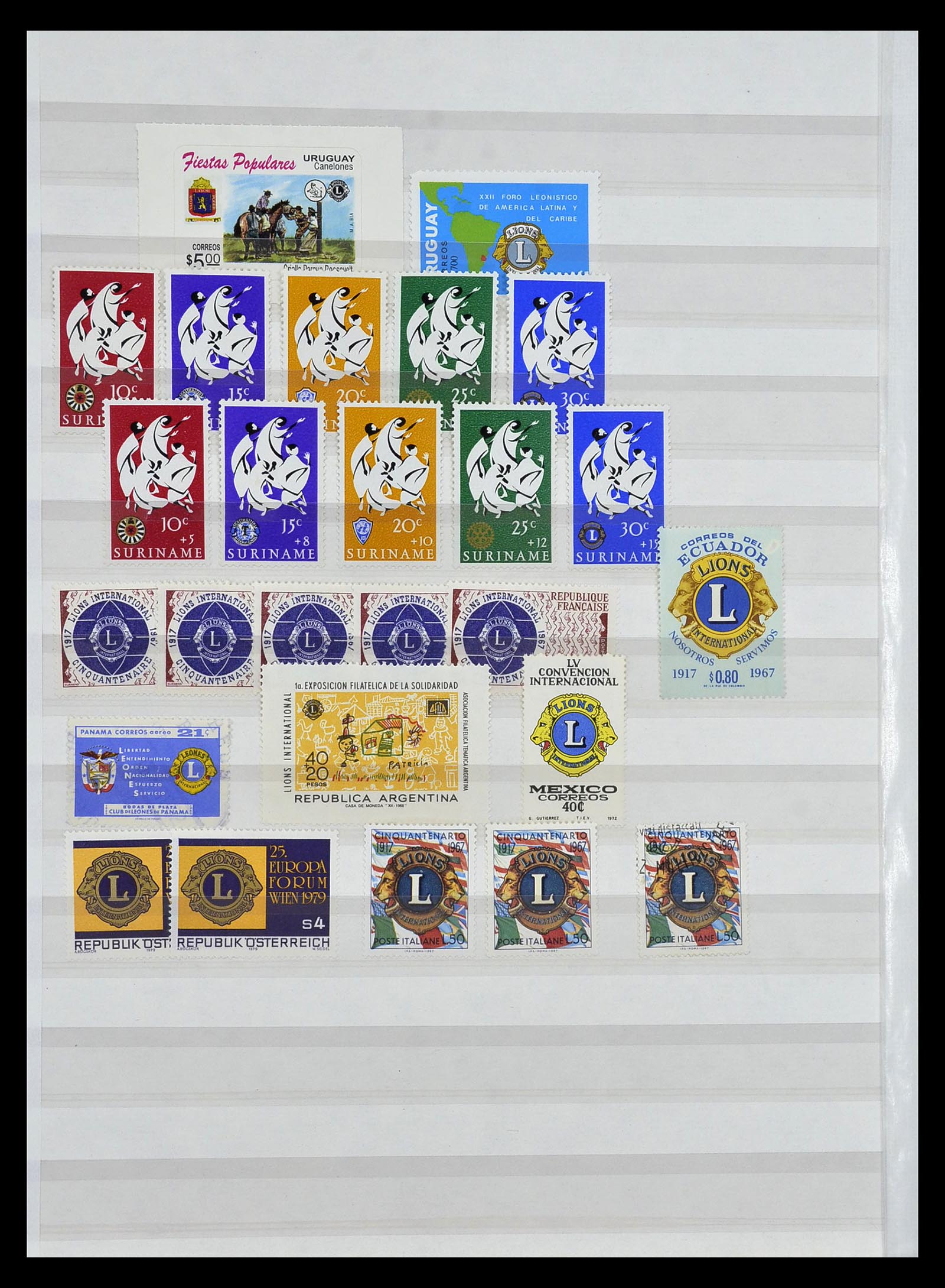 34497 021 - Stamp Collection 34497 Theme Lions Club 1957-2014.