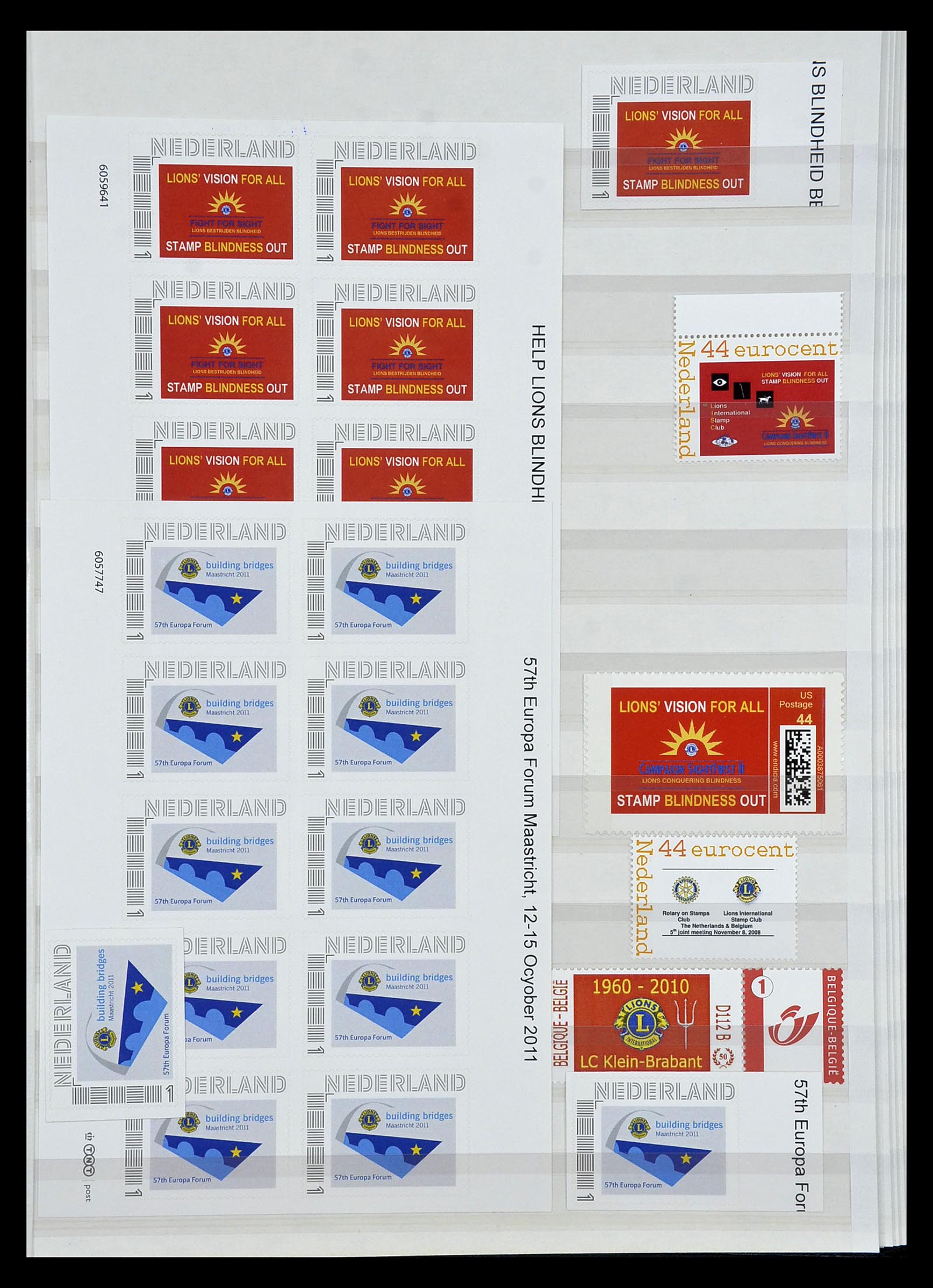 34497 026 - Stamp Collection 34497 Theme Lions Club 1957-2014.
