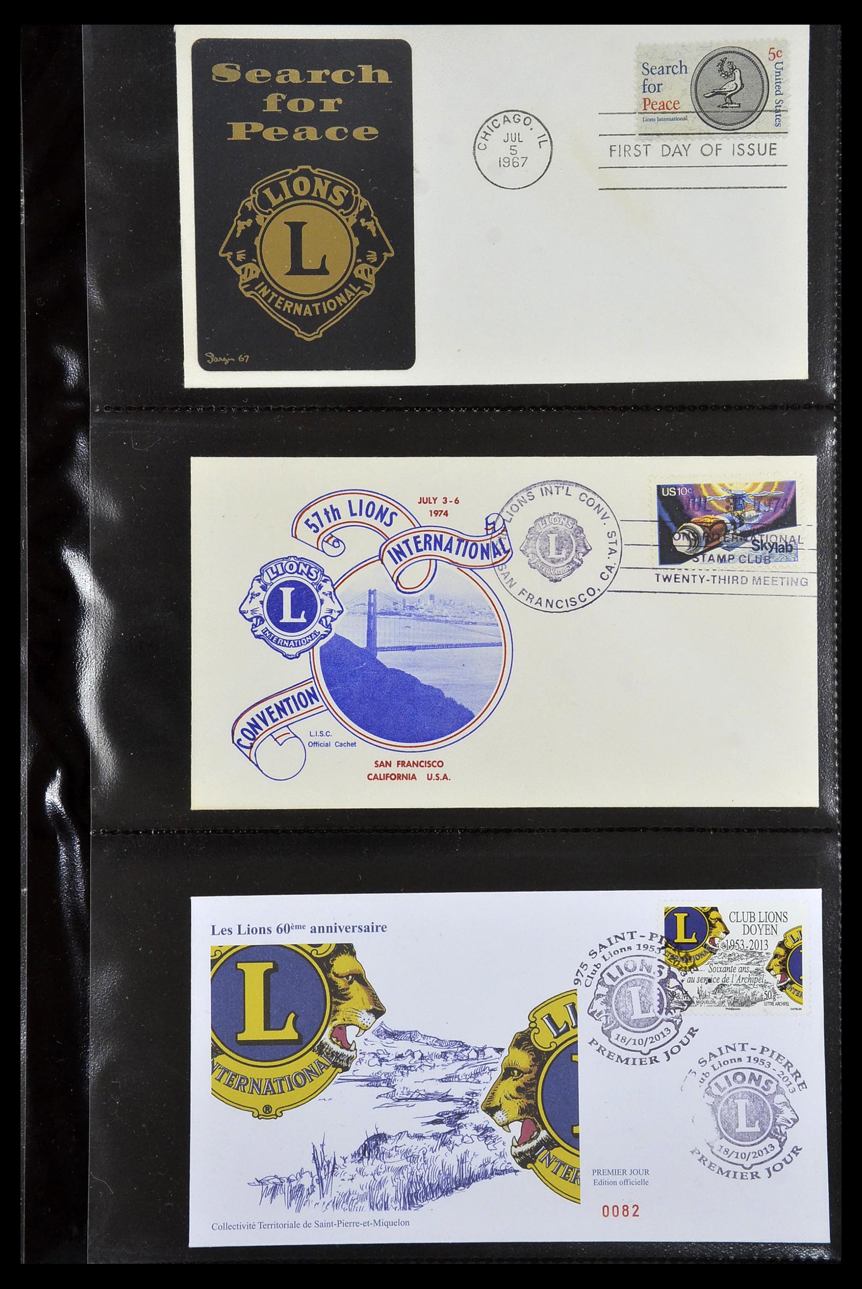 34497 043 - Stamp Collection 34497 Theme Lions Club 1957-2014.