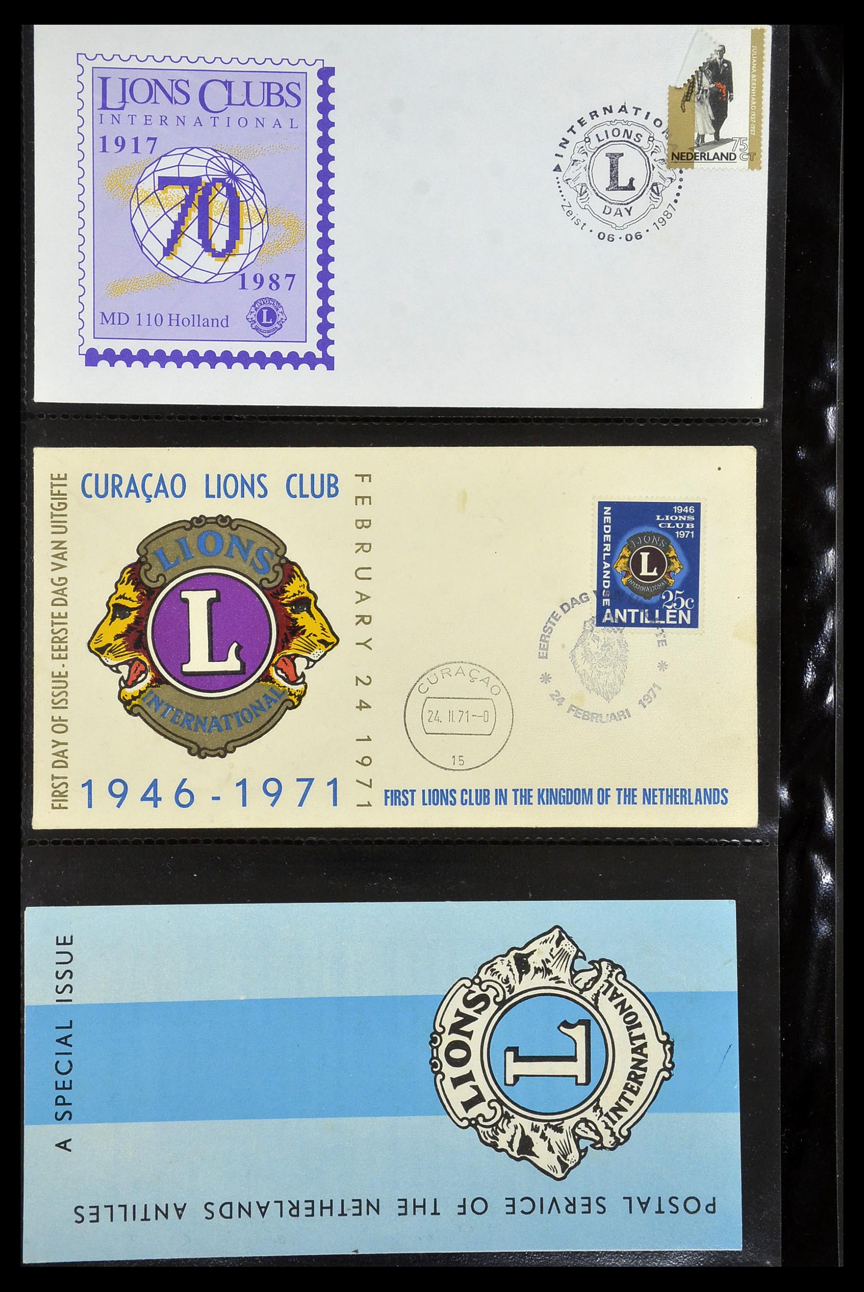 34497 044 - Stamp Collection 34497 Theme Lions Club 1957-2014.